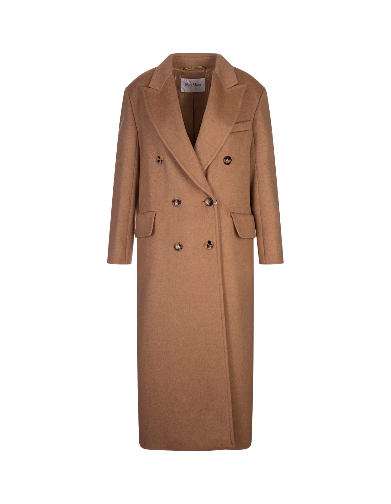 Shop Max Mara Camel Fungo Coat In Brown