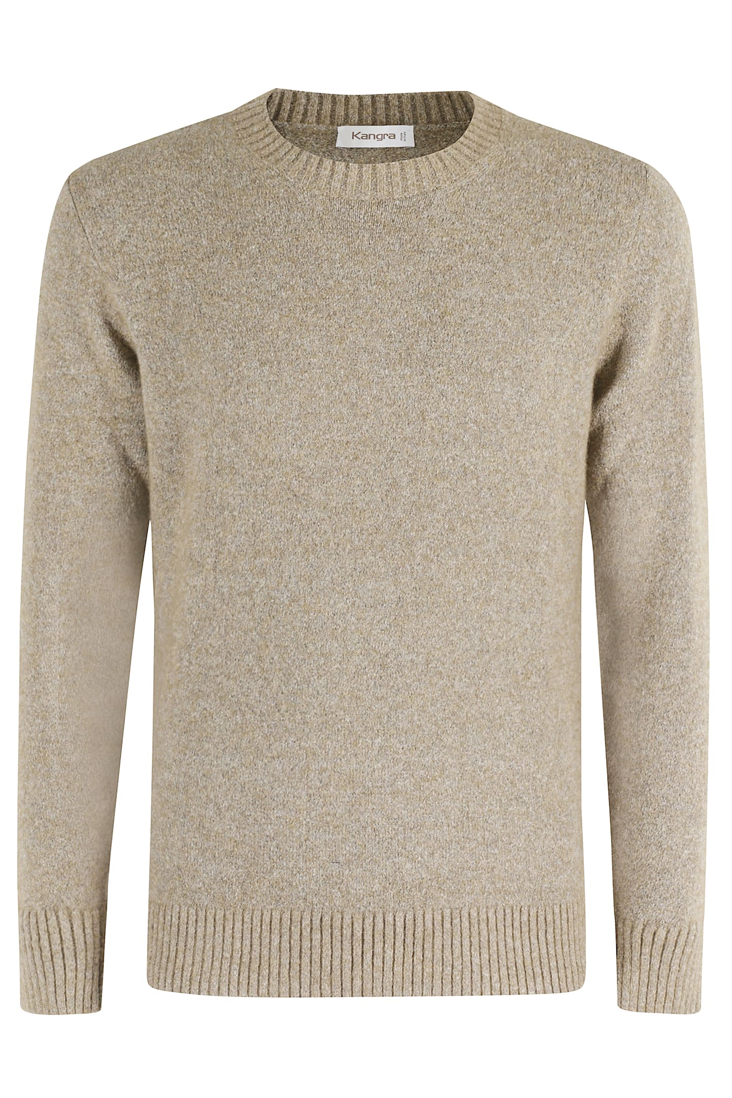 Kangra Cashmere Maglia Girocollo Basico In Gray
