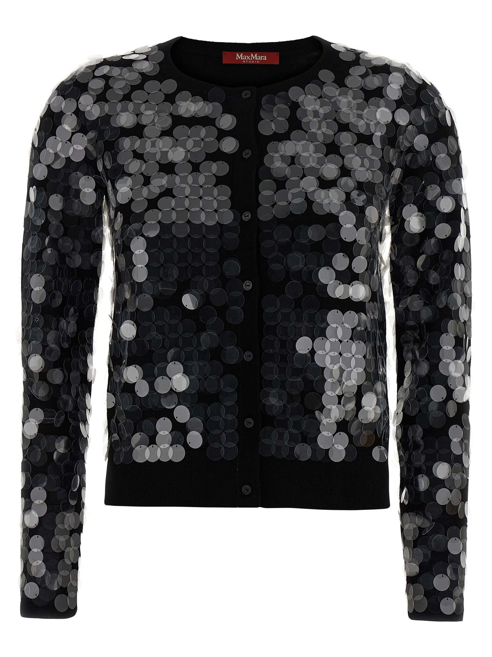 Max Mara Necton Cardigan In Black