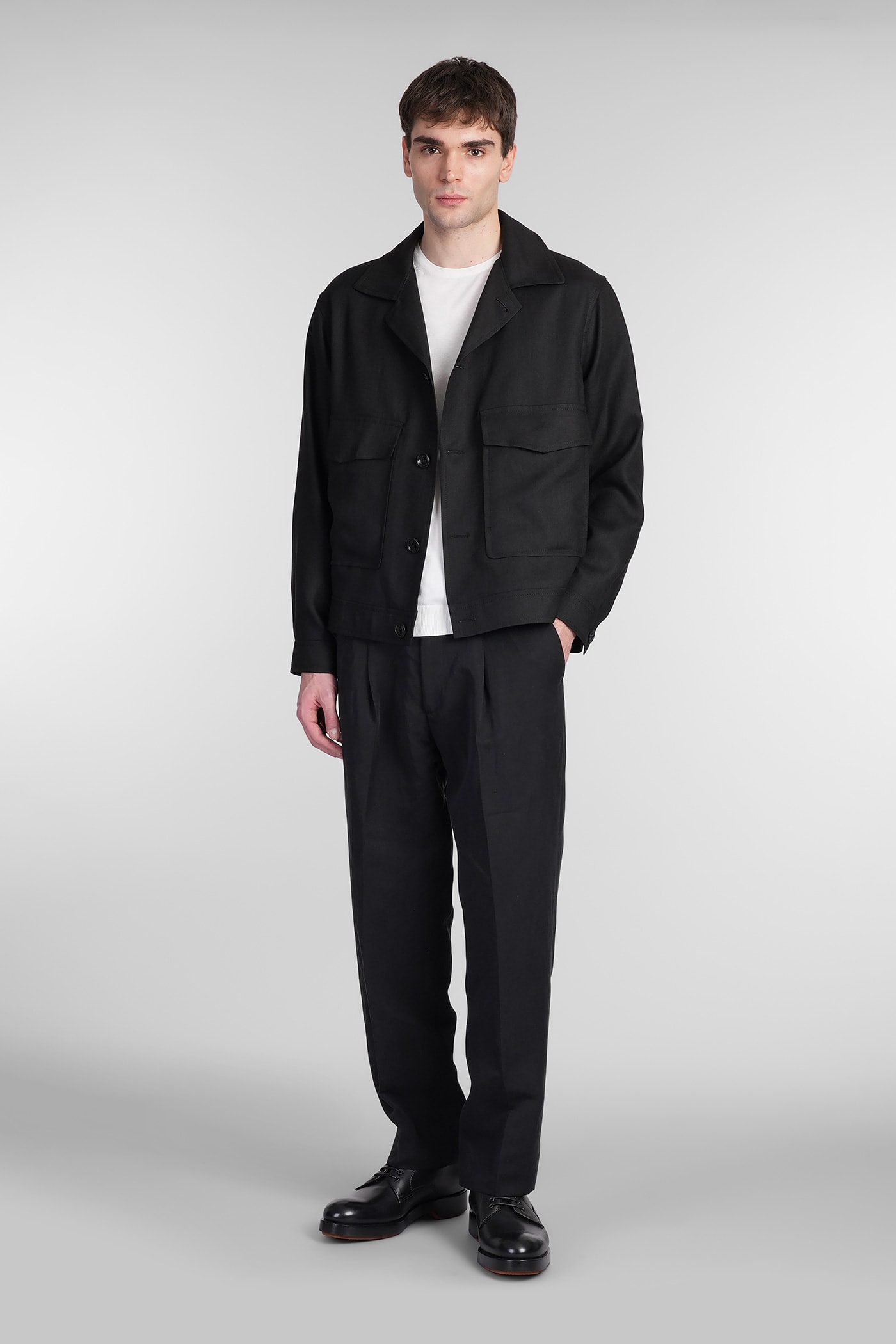 Tagliatore Amir Casual Jacket In Animal Print