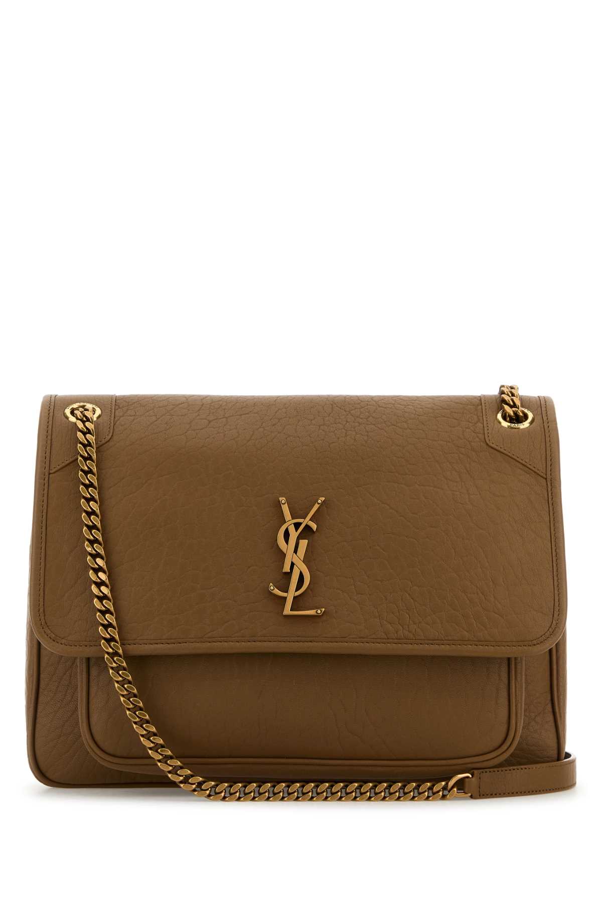 Saint Laurent Camel Leather Large Niki Bag