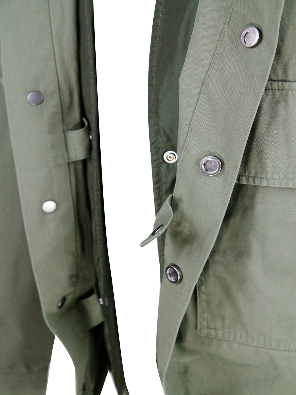 Shop Add Recycled Nylon Shirt Jacket With Detachable Internal Ped Vest. In Green