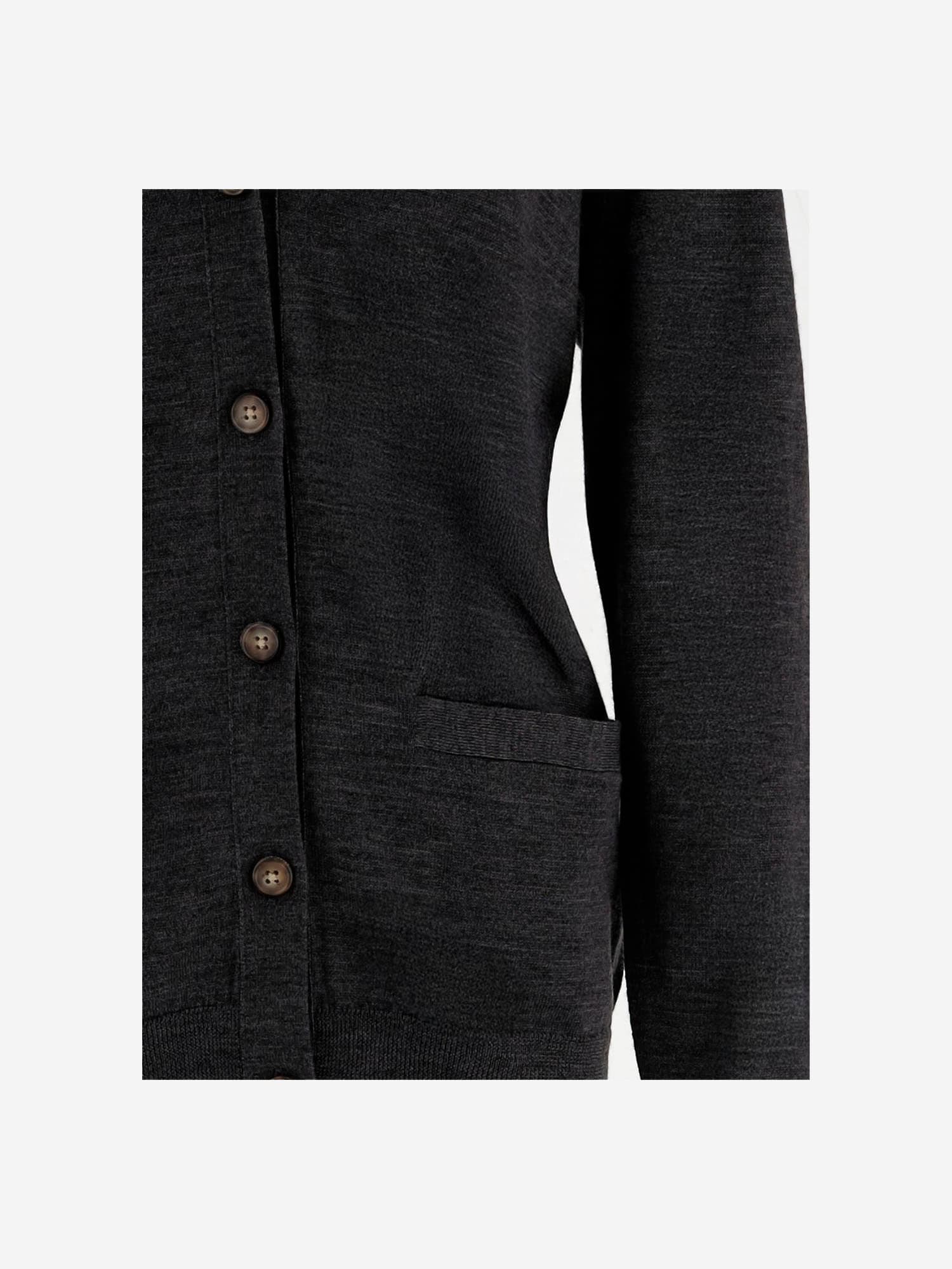 Polo Ralph Lauren Button-front Patch-pocket Cardigan In Black