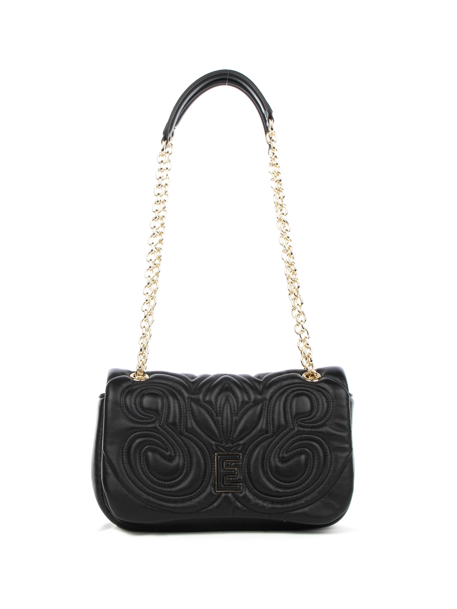 Sveva Black Eco Nappa Shoulder Bag