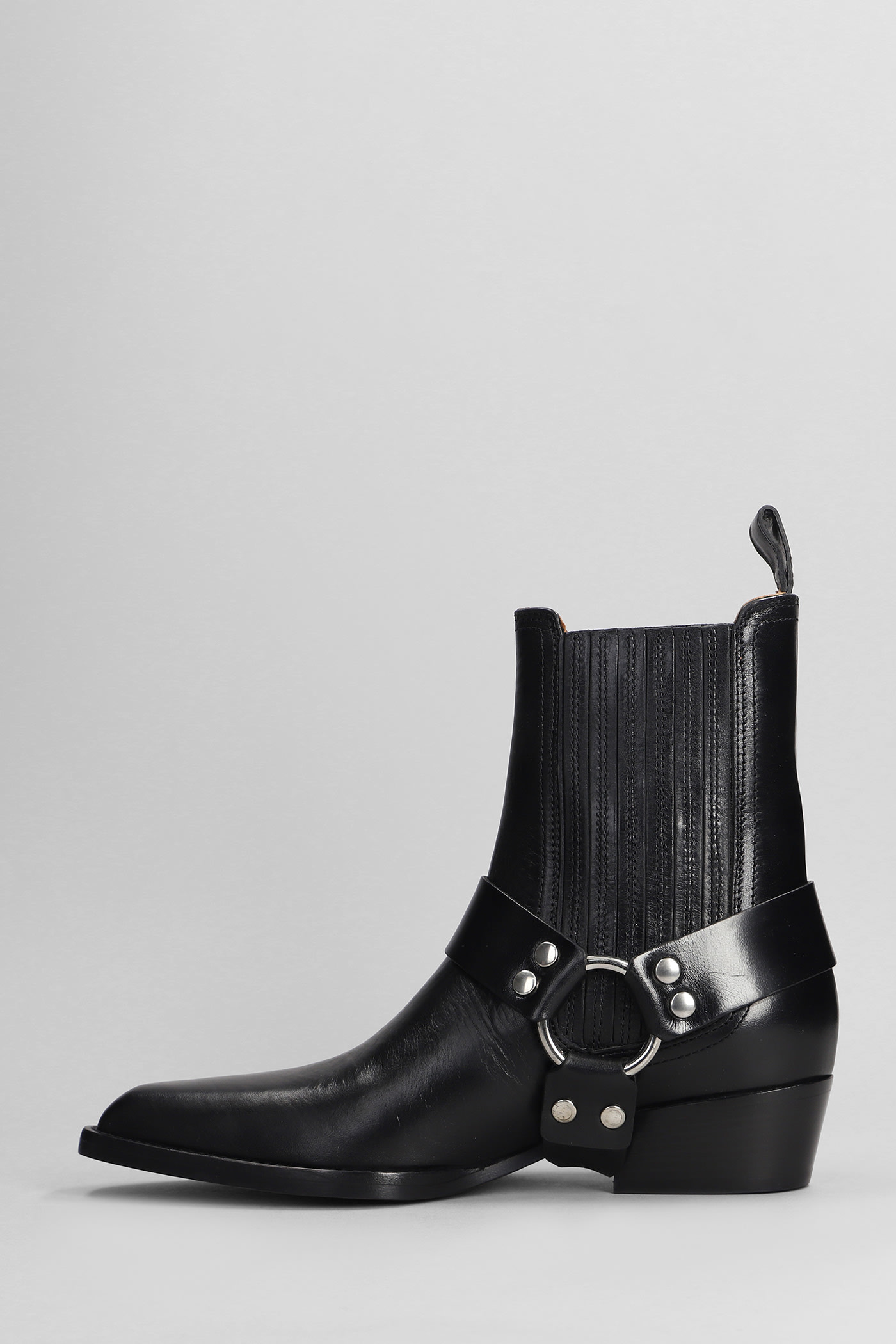 Shop Paris Texas Helena Ankle Boot Texan Ankle Boots In Black Leather