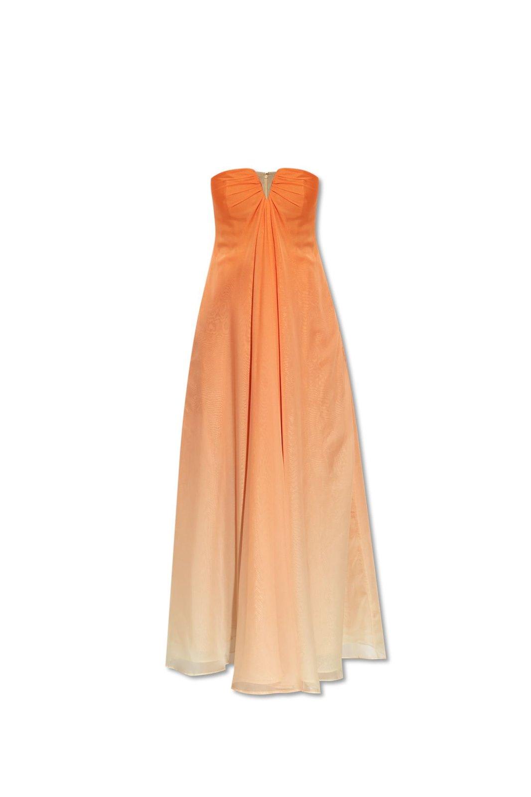 Janelle Ombré Effect Strapless Gown