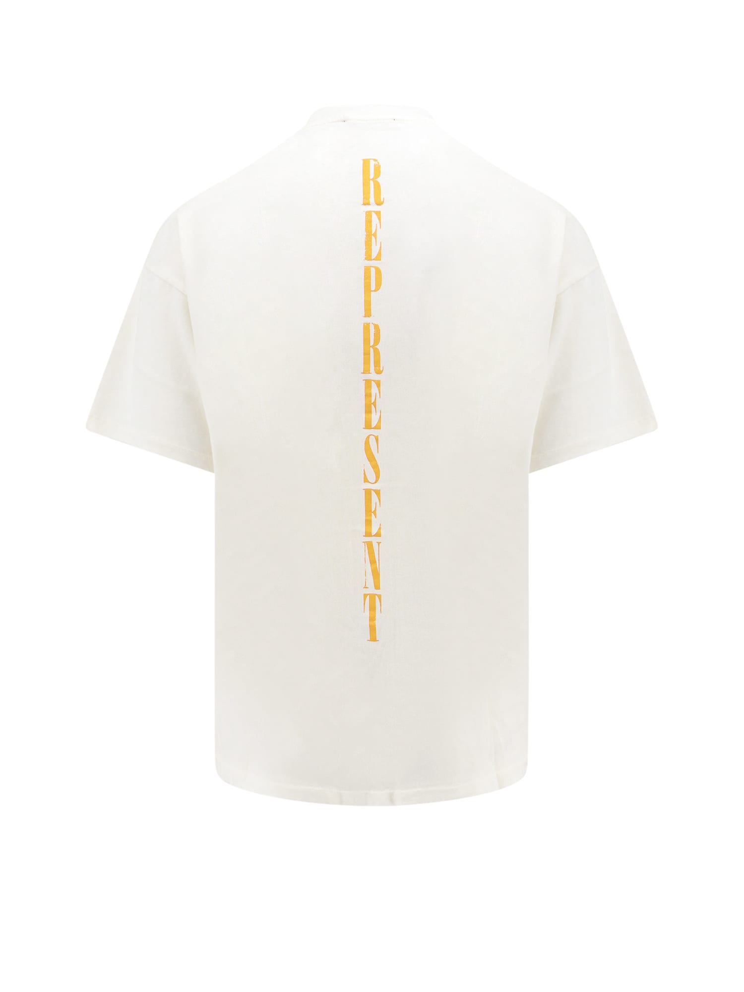 Shop Represent Logo Printed T-shirt In Flat White