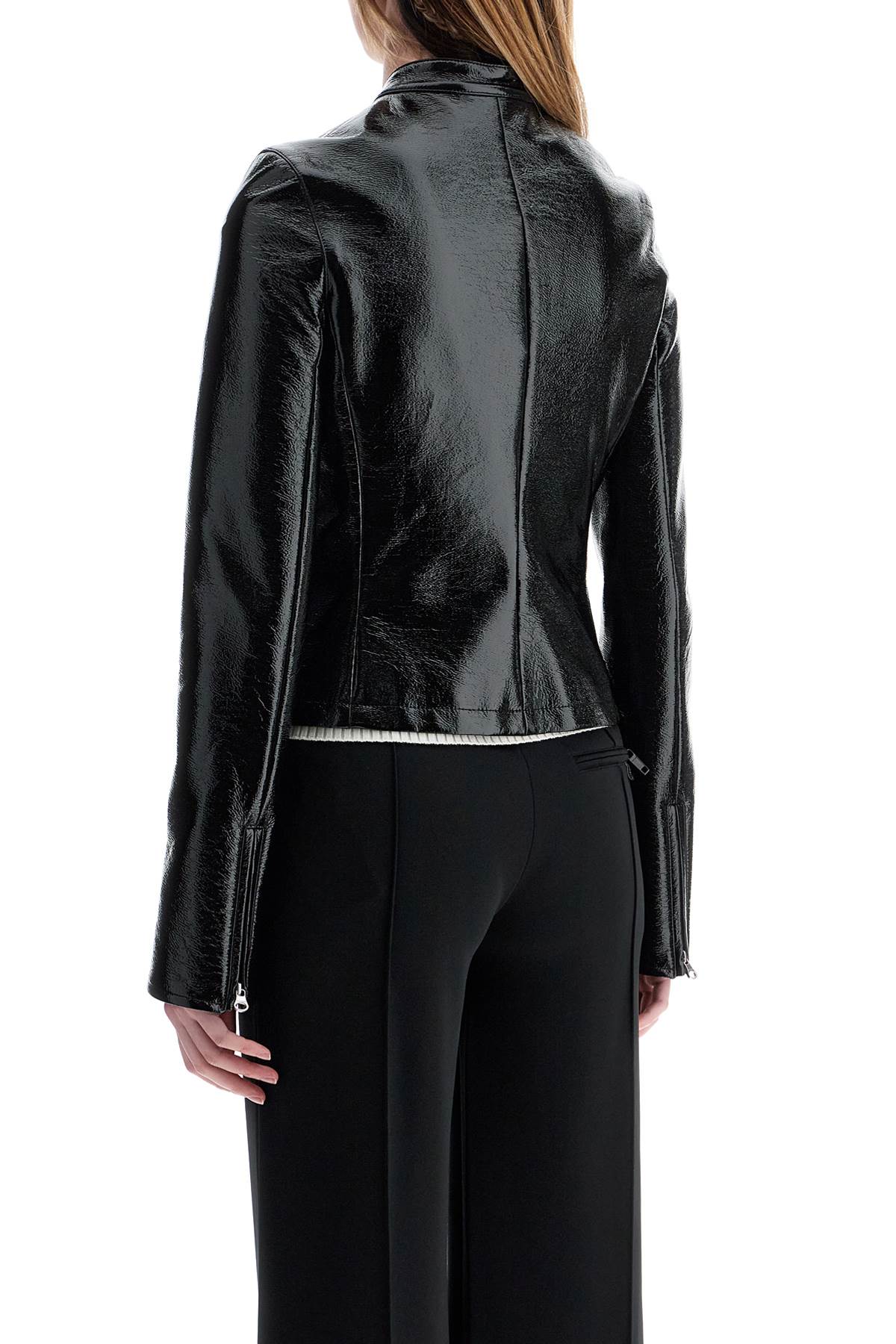 Shop Courrèges Cotton Jacket In Black (black)