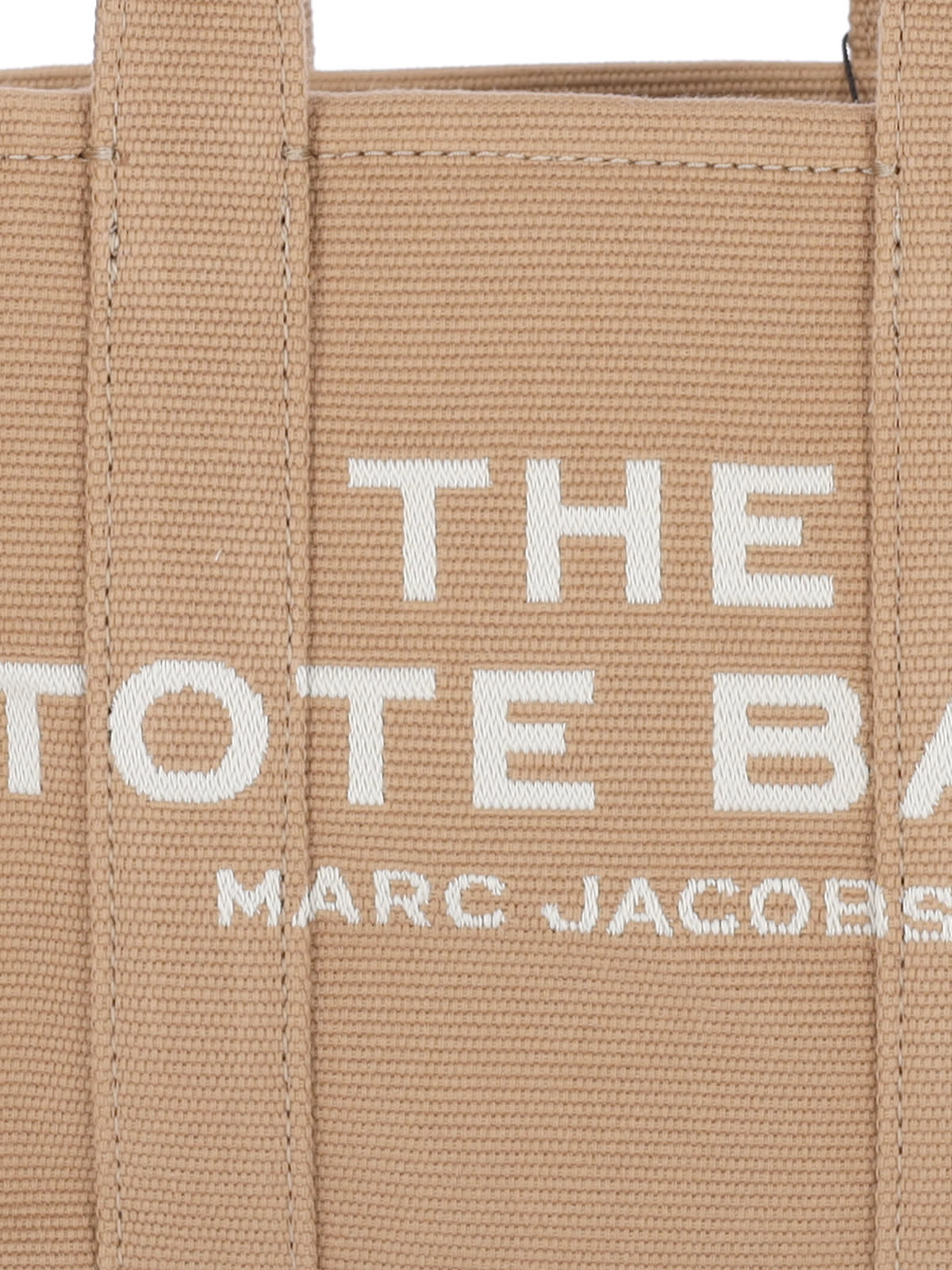 Shop Marc Jacobs The Mini Jacquard Tote Bag In Beige