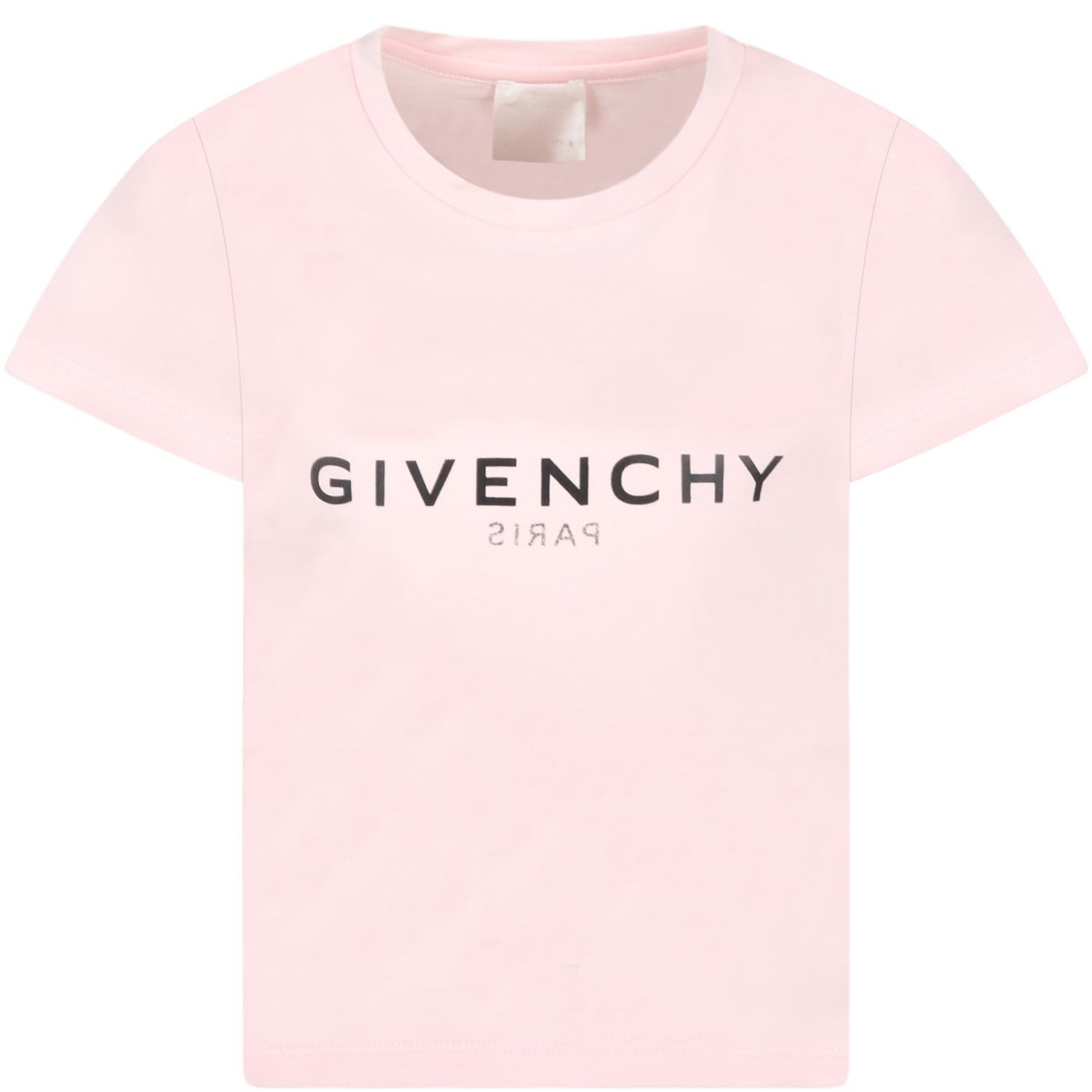 Givenchy Pink T-shirt For Girl With Logo