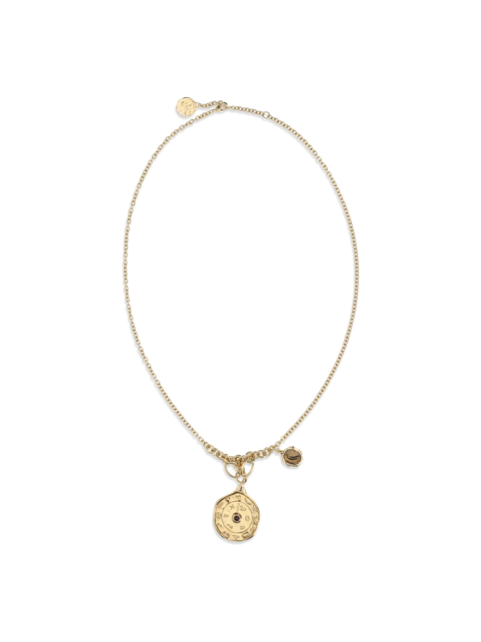 Chloé Women Medals Pendant Necklace In Gold