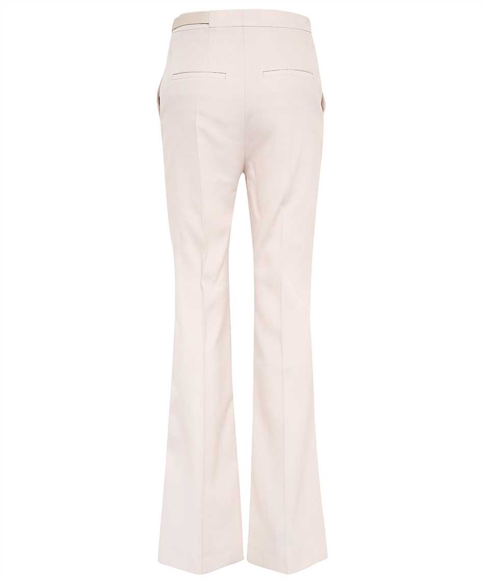 Shop Fendi Virgin Wool Trousers In Pale Pink