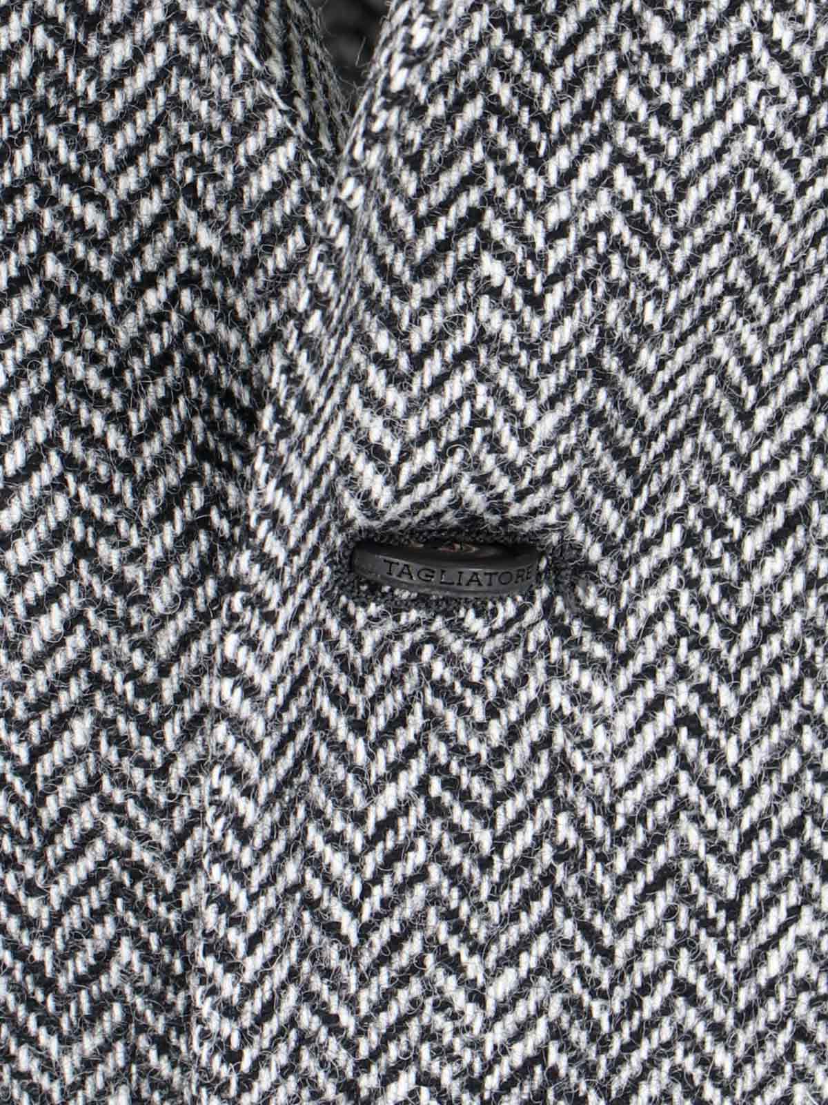 Shop Tagliatore Single-breasted Blazer In Gray