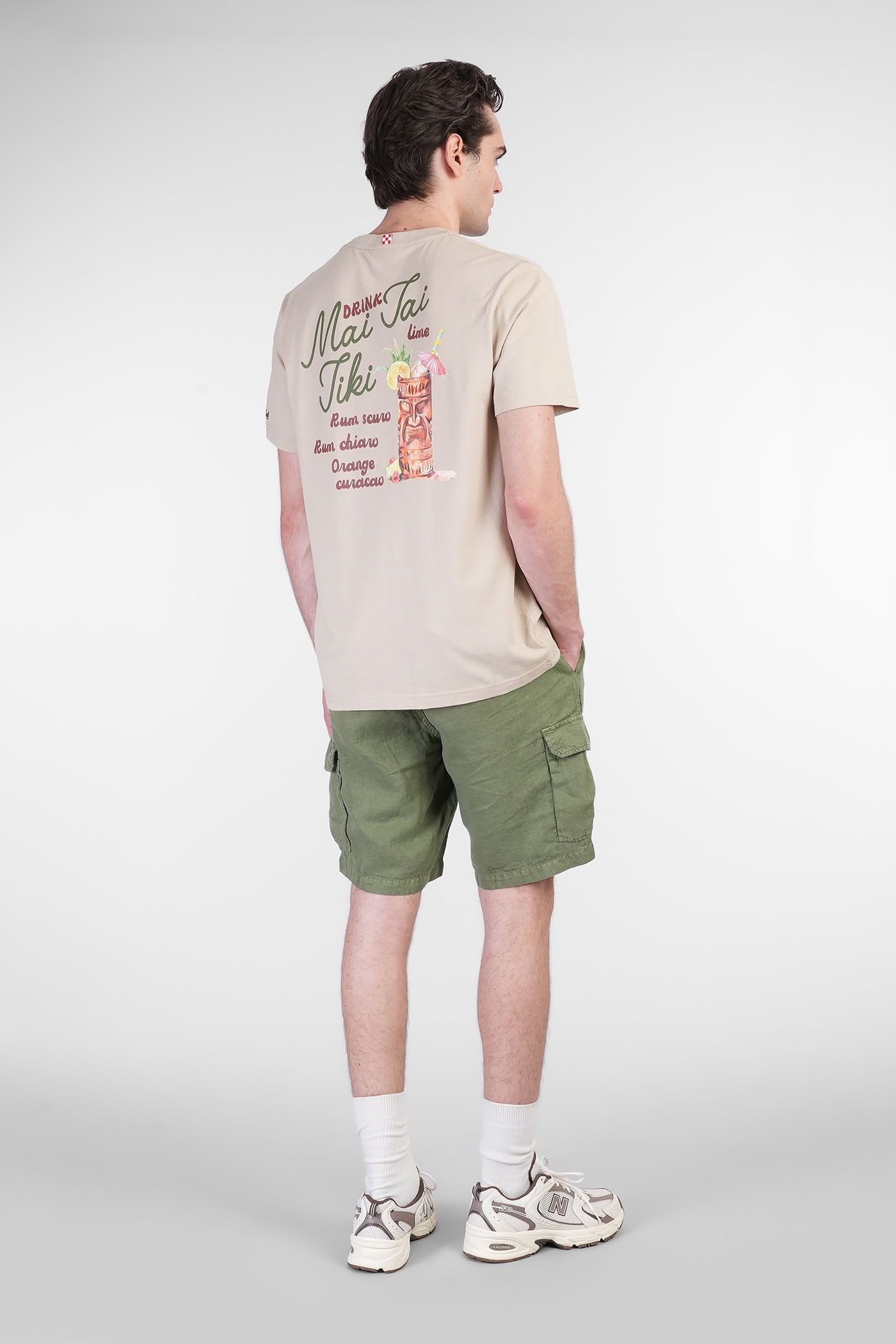 Mc2 Saint Barth Tshirt Man T-shirt In Taupe Cotton In Brown