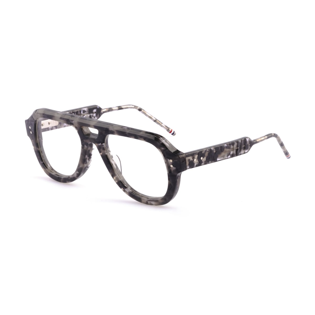 Thom Browne Ueo923a - G0002 025-55 Havana Grey Glasses In Brown