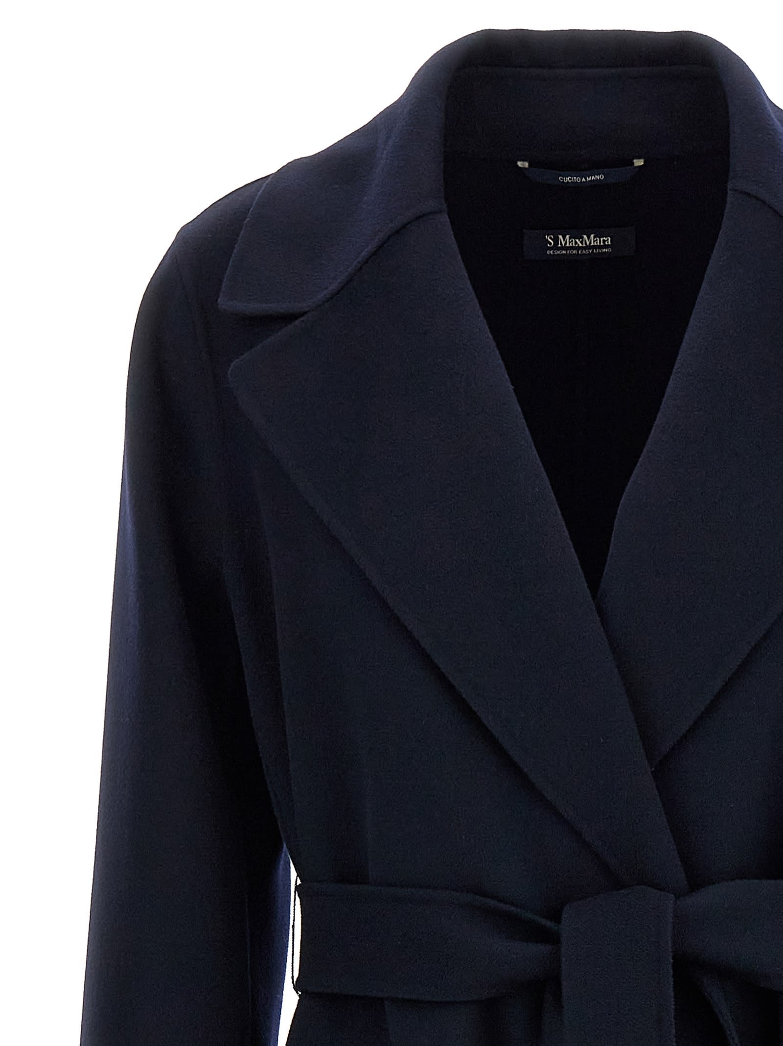 Shop 's Max Mara Paolore Coat In Blue