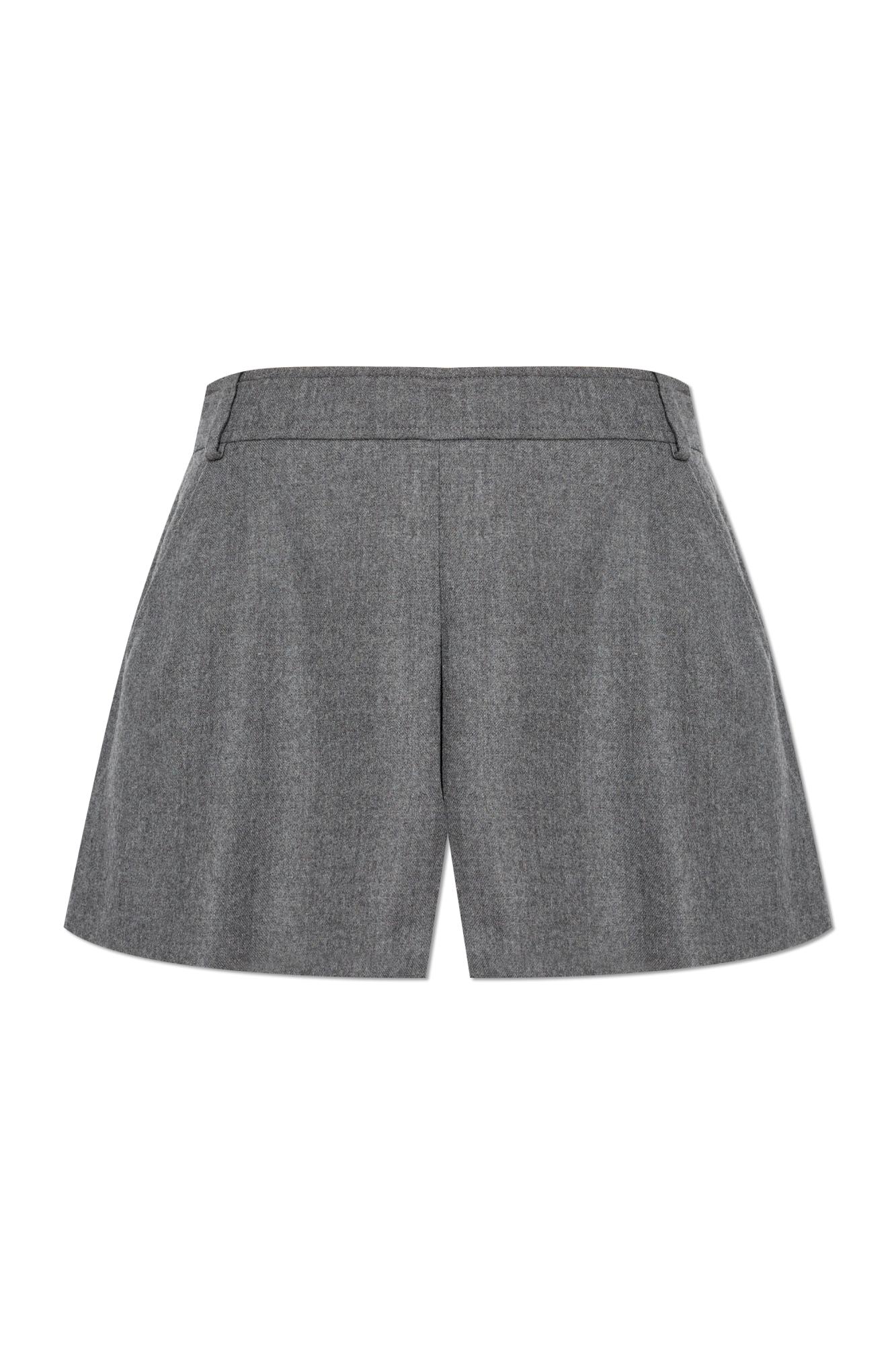 Shop Tom Ford Wool Shorts In Grey