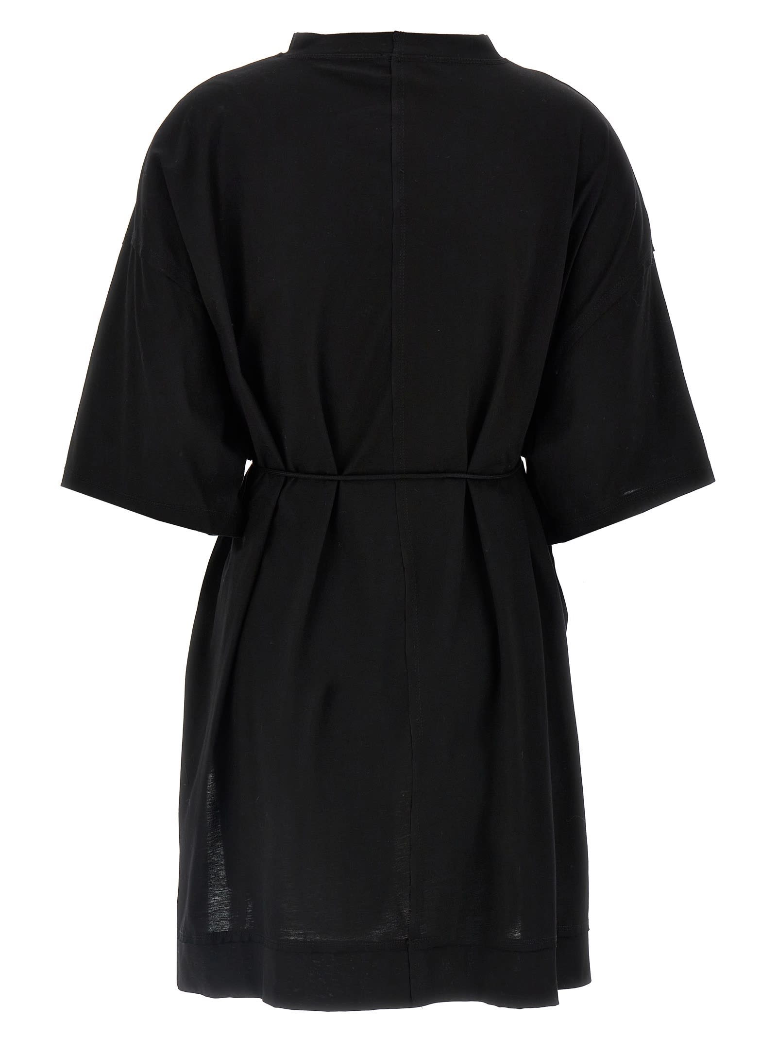 Di.la3 Pari' Asymmetric T-shirt In Black
