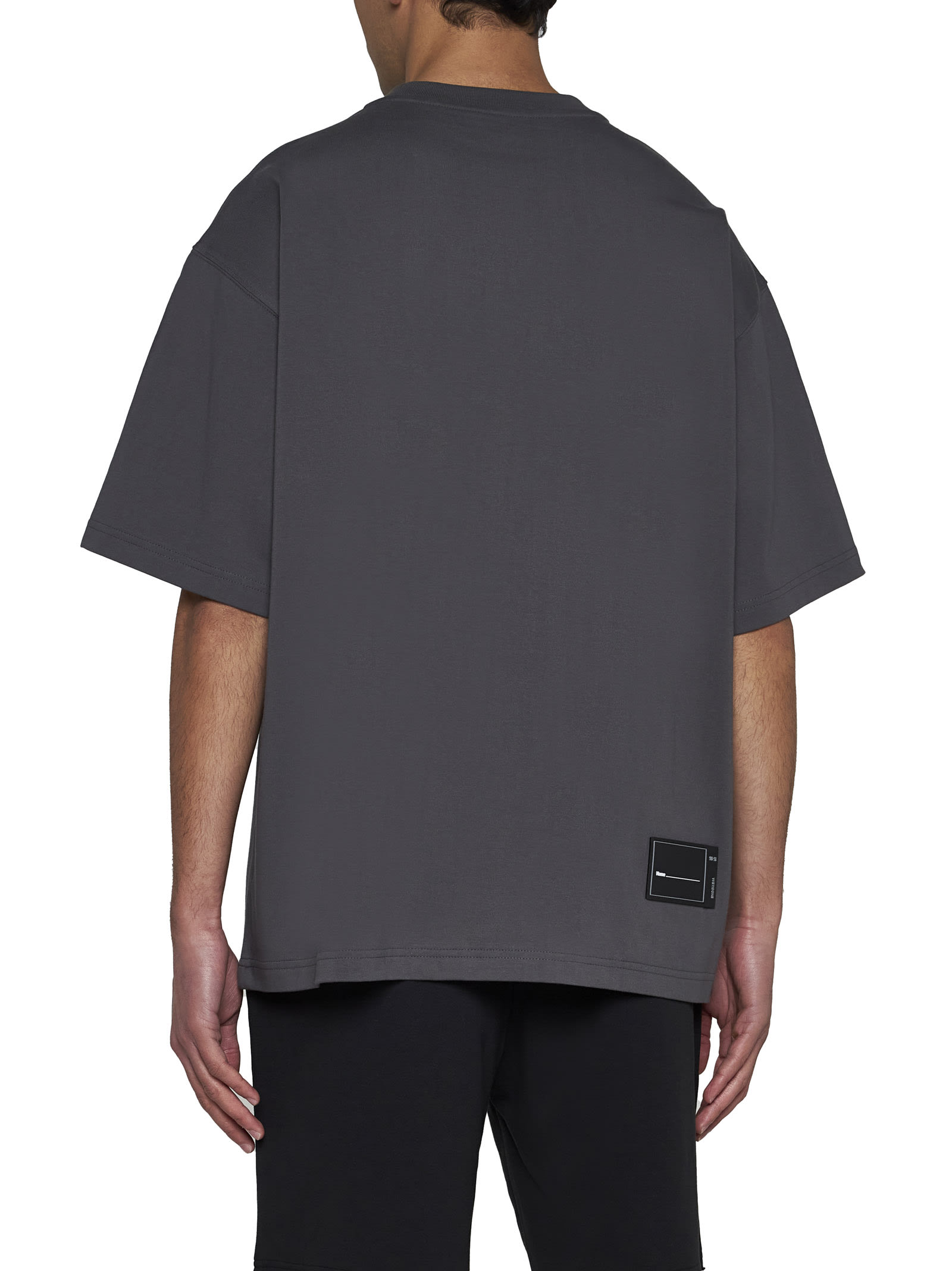Shop We11 Done T-shirt In Charcoal