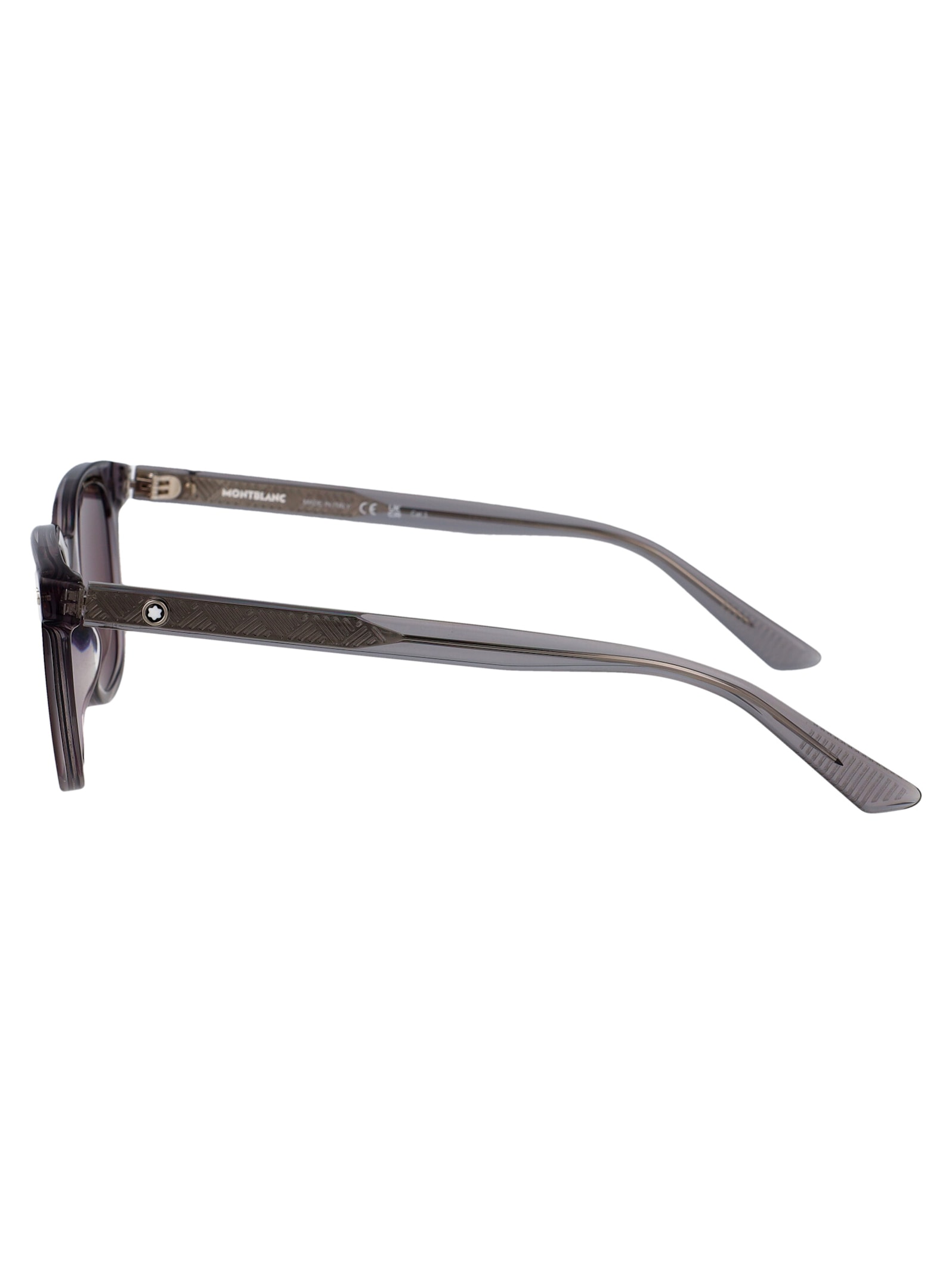 Montblanc Mb0320s Sunglasses In 004 Grey Grey Violet