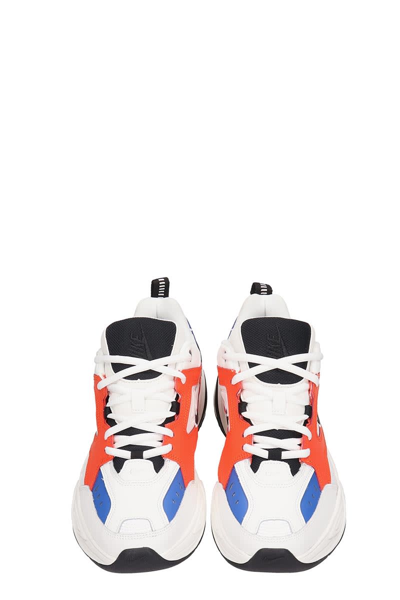 nike m2k white orange