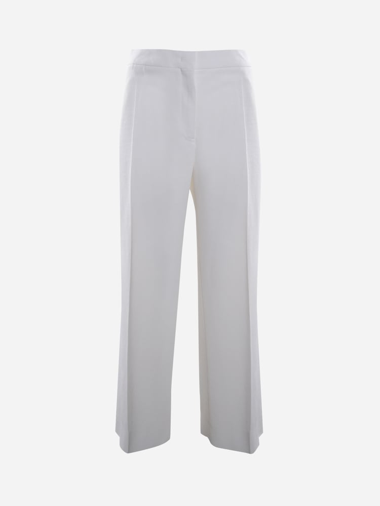 Jil Sander Cropped Tailored Trousers In Stretch Fabric