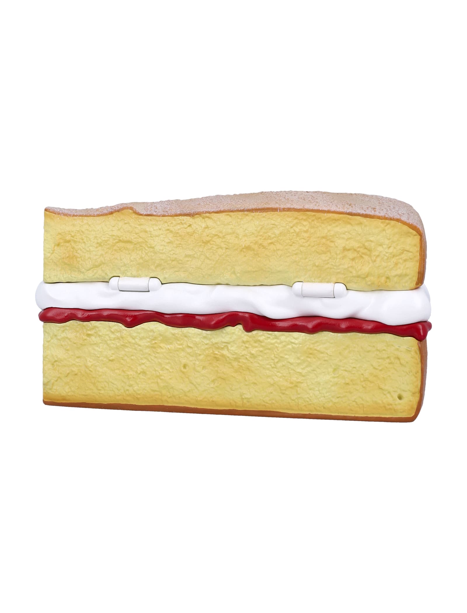 Jw Anderson Victoria Sponge Multicolor Clutch With Magnetic Closure In Resin Woman In Beige