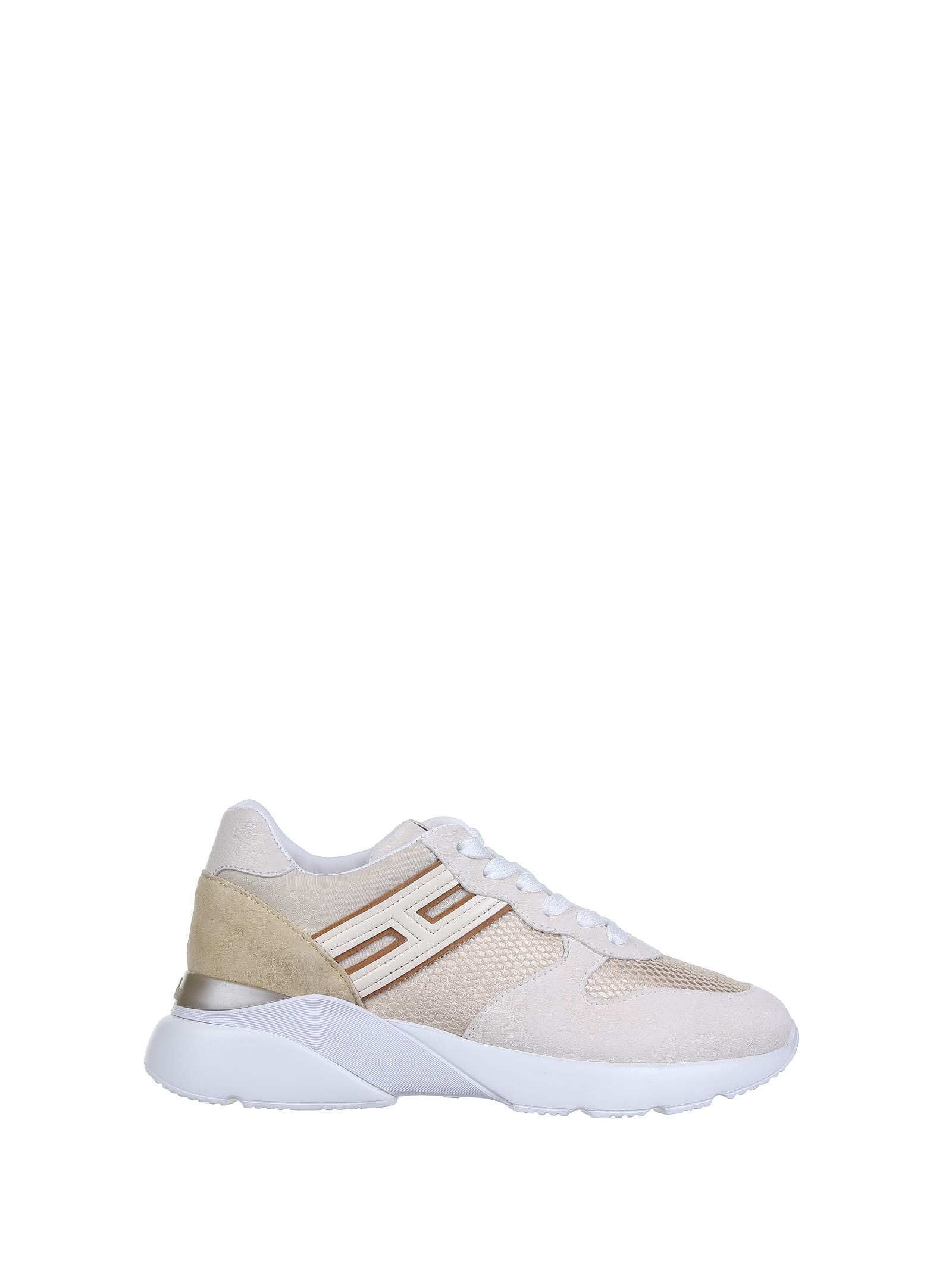 Hogan Active One Sneakers In Beige In Beige