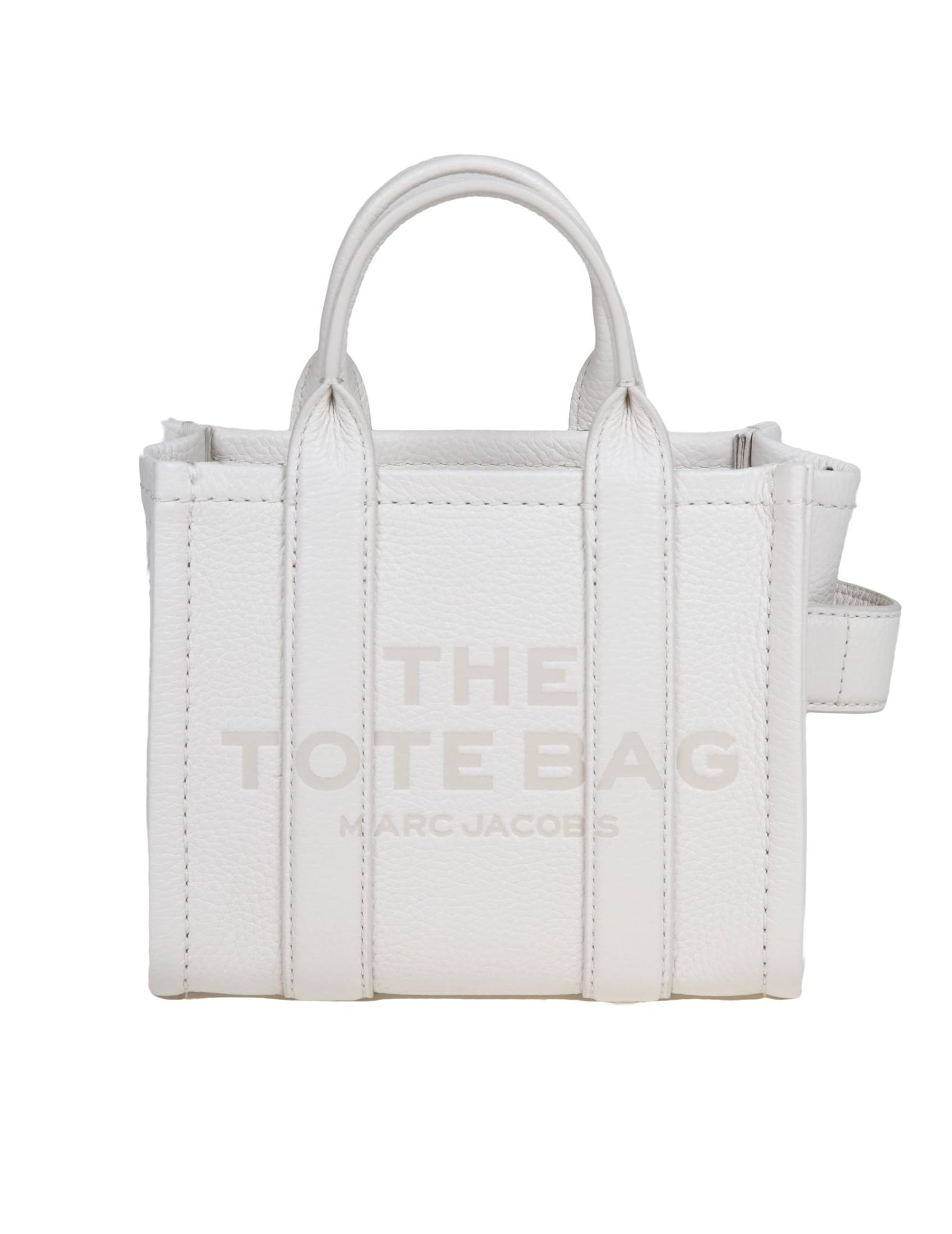 Marc Jacobs The Mini Tote White Color In Silver