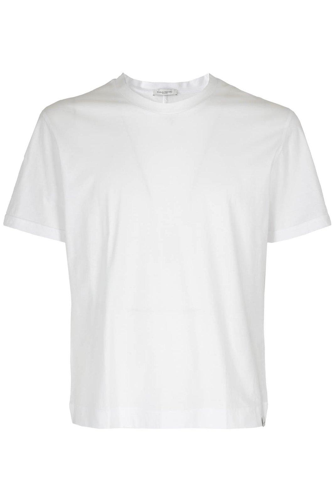 Shop Paolo Pecora Short-sleeved Crewneck T-shirt