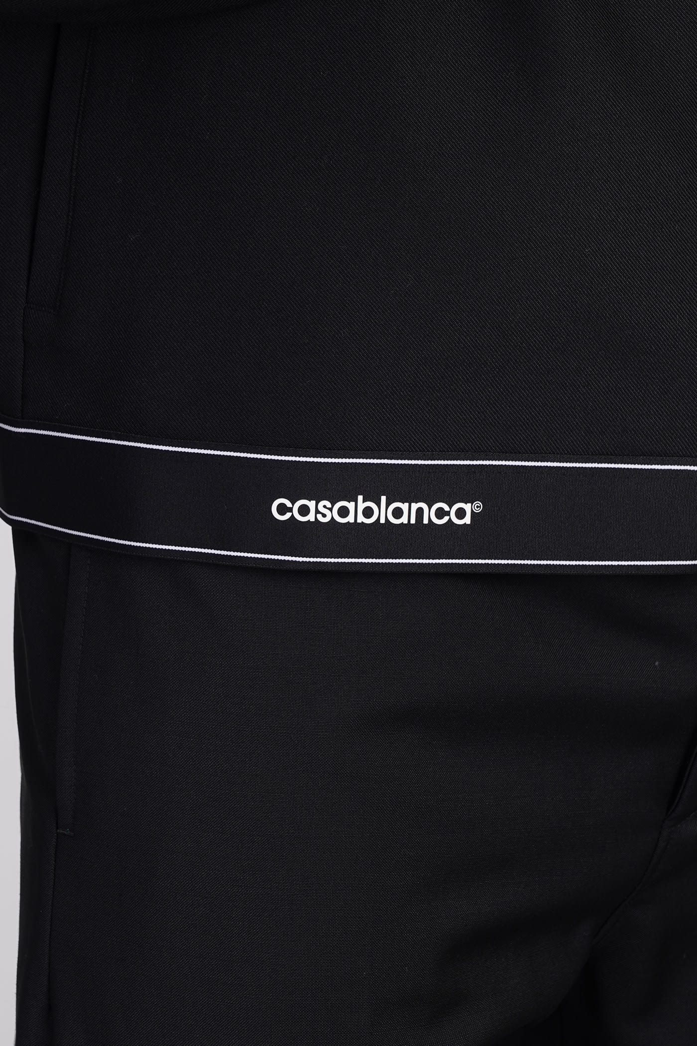 Shop Casablanca Casual Jacket In Black Polyester