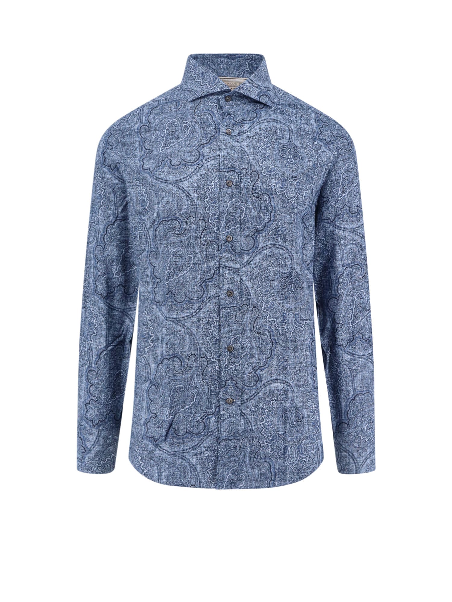 Shop Brunello Cucinelli Shirt In Blue