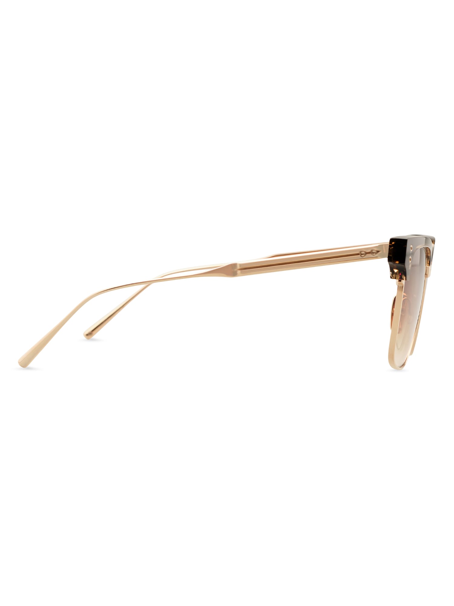 Shop Dita Dts431/a/03 Firaz Sunglasses In White Gold_ Balsamic Oliv