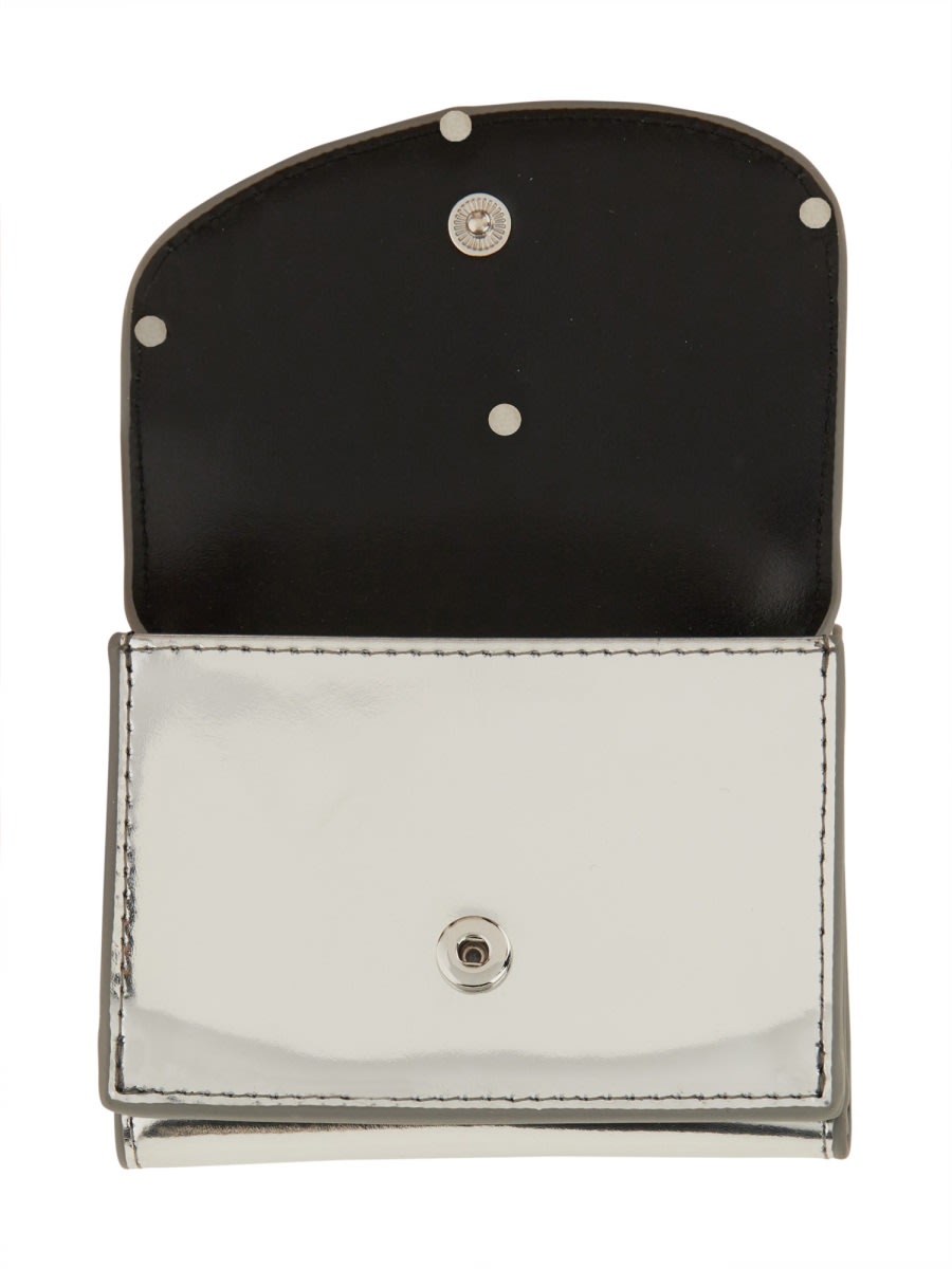 Diesel Trifold Wallet In Silver