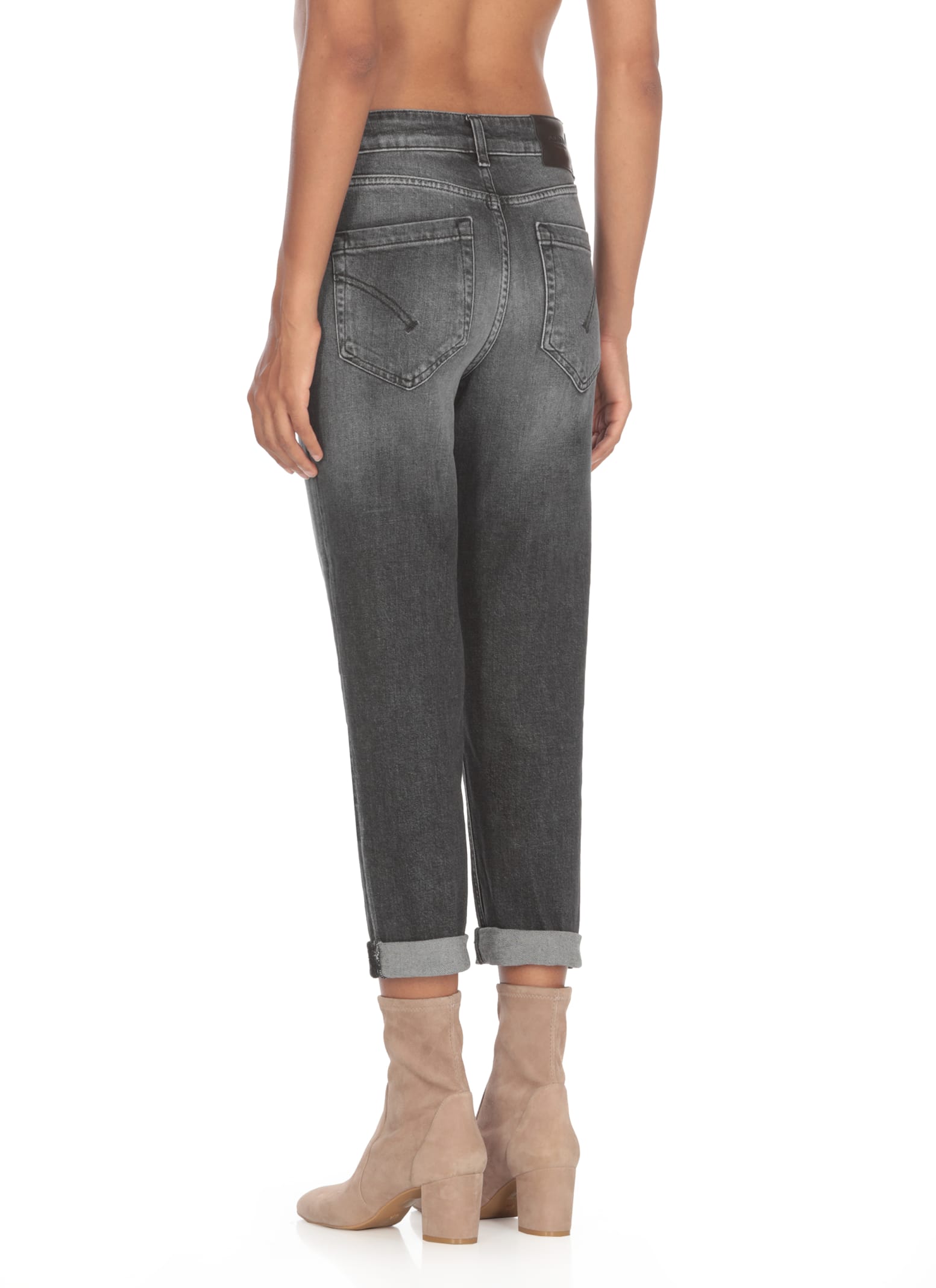 Shop Dondup Koons Jeans In Grey