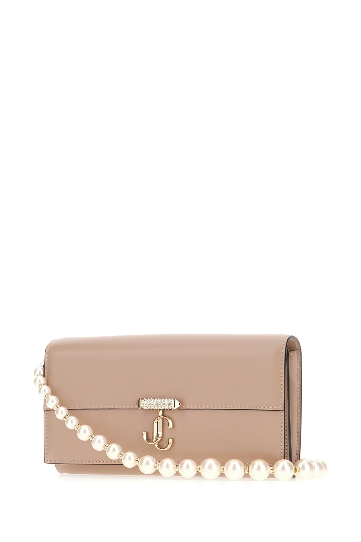 Shop Jimmy Choo Powder Pink Leather Avenue Wallet