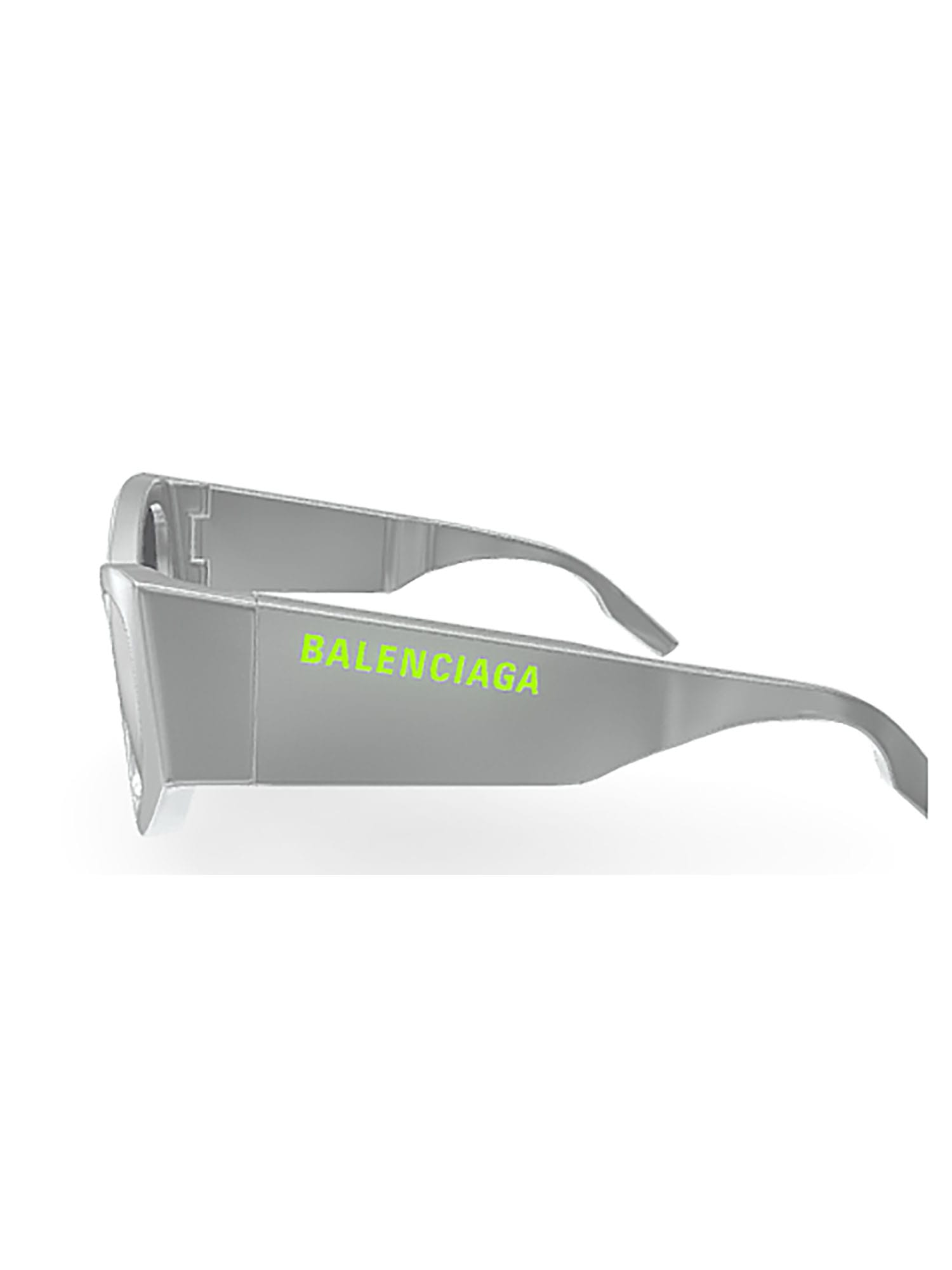 Shop Balenciaga Bb0300s Sunglasses In Silver Silver Silver