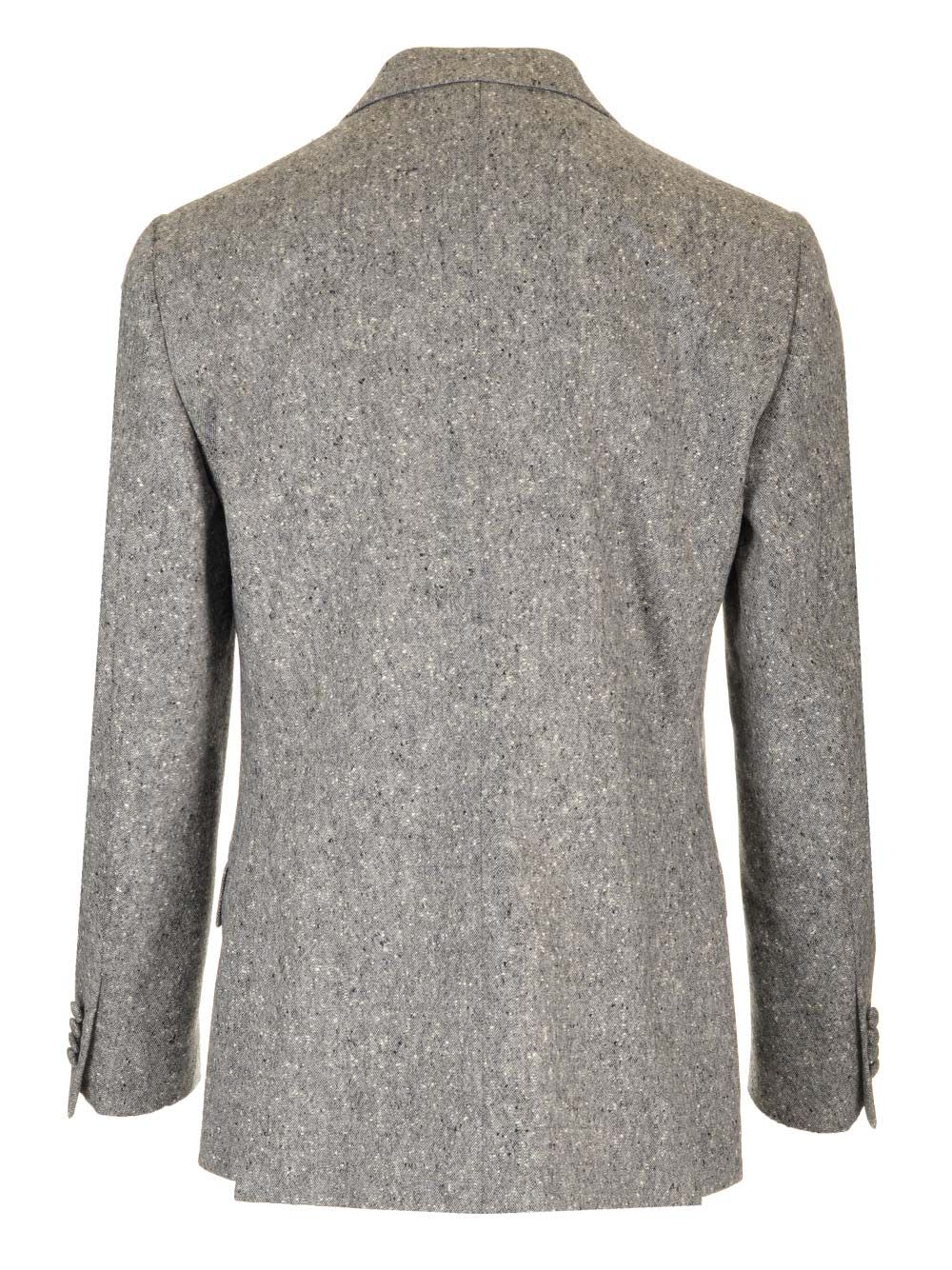 Shop Lardini Attitude Jacket In Grey