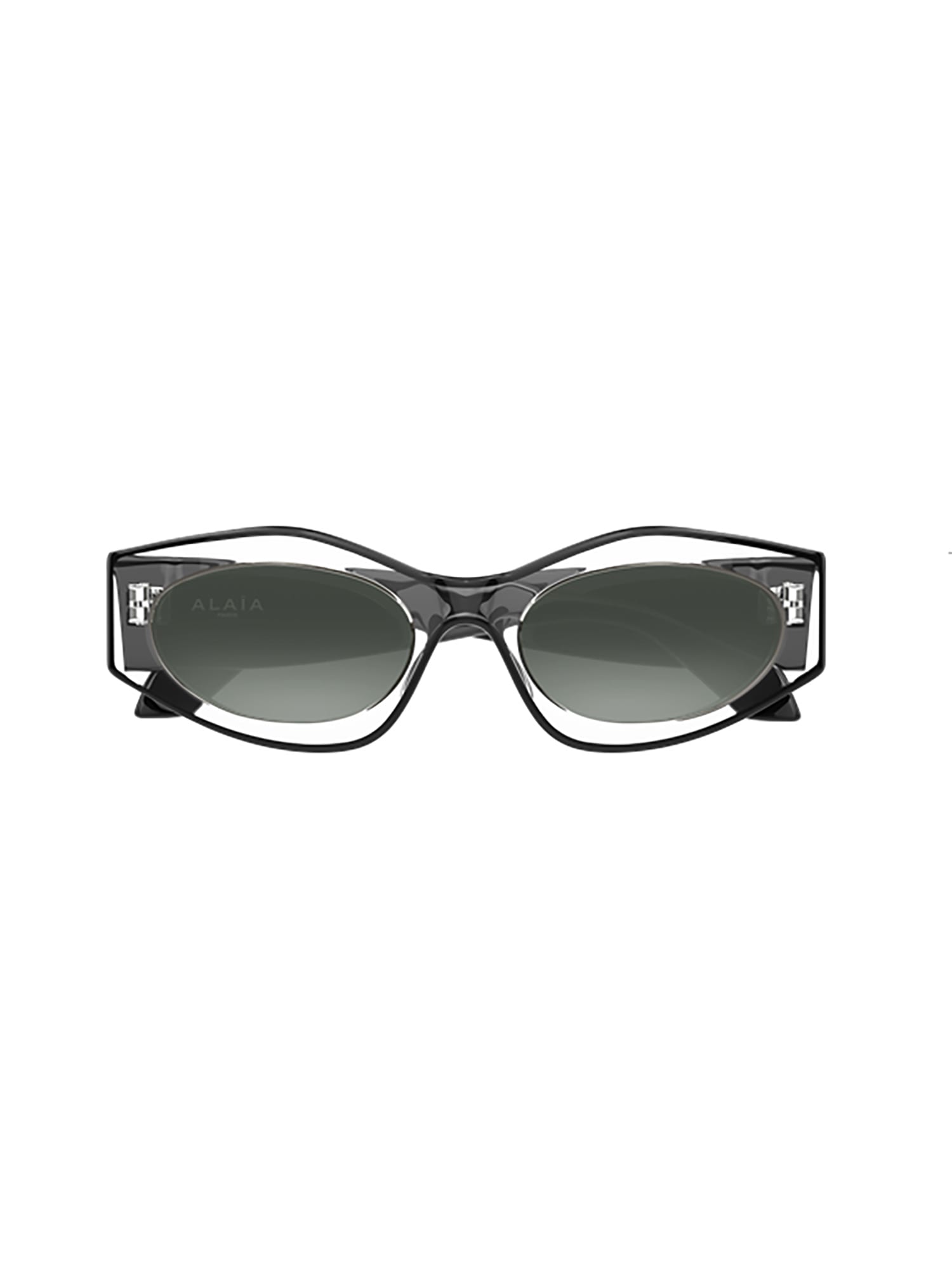 Alaïa Aa0093s Sunglasses In Transparent