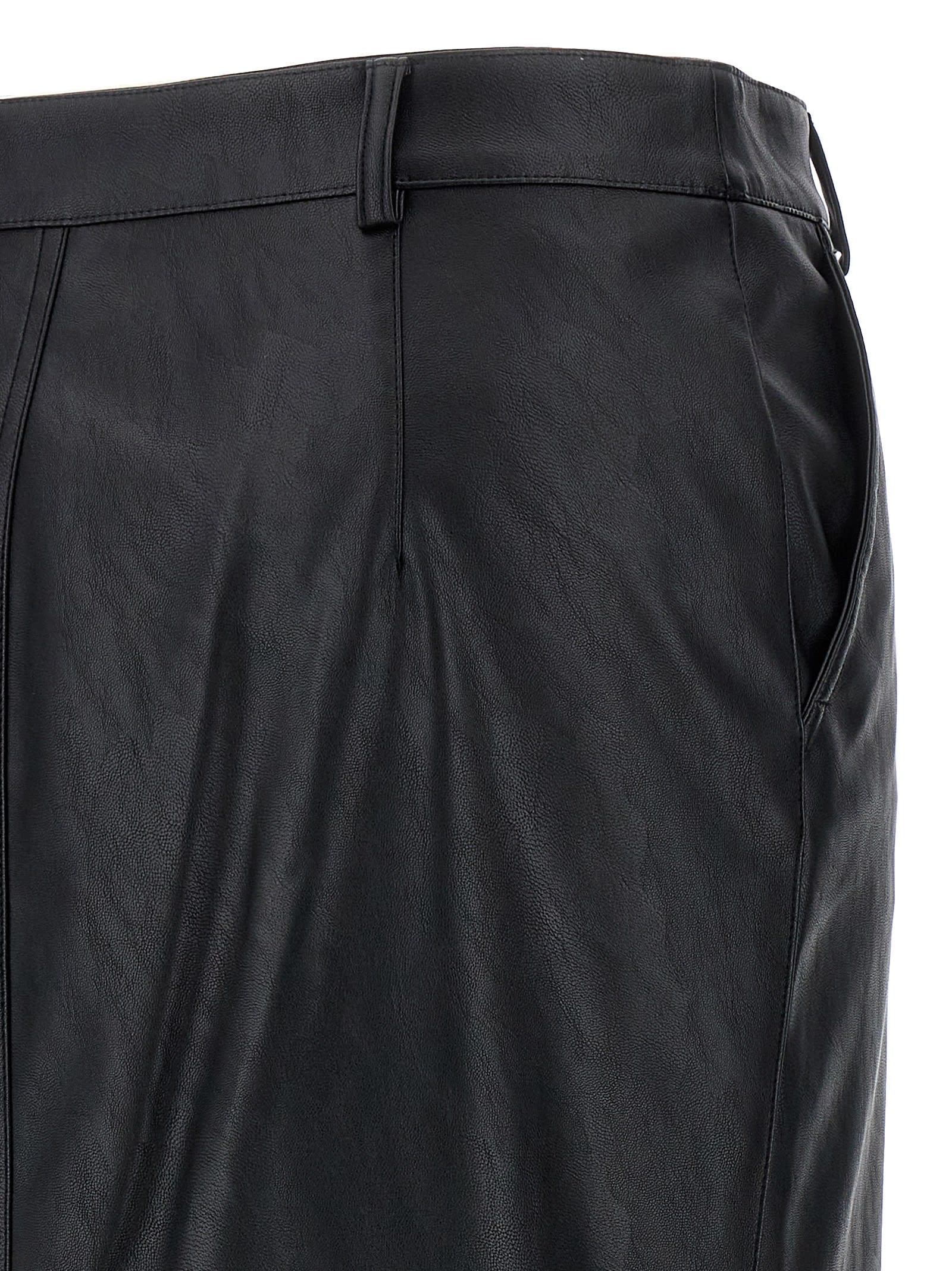 Shop Pinko Ginocchiera Skirt In Nero Limousine