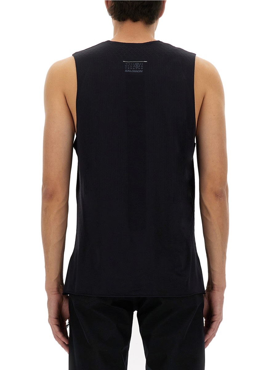 Mm6 Maison Margiela Mm6 X Salomon Edition Crewneck Tank Top Black