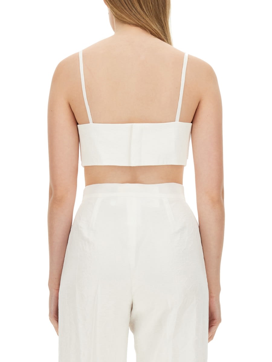 Max Mara Crop Top In White