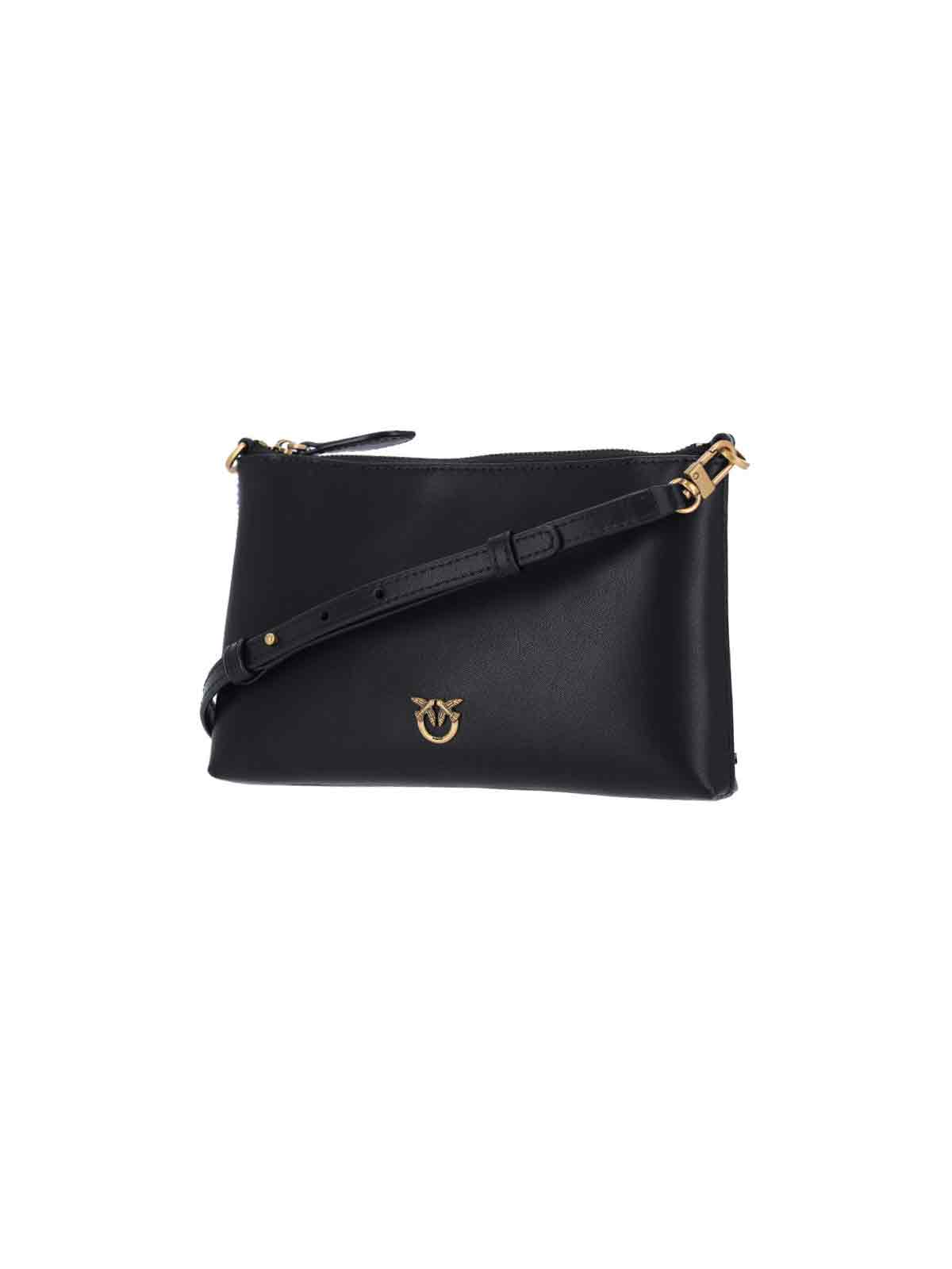 Pinko Flat Horizontal Mini Pouch In Black