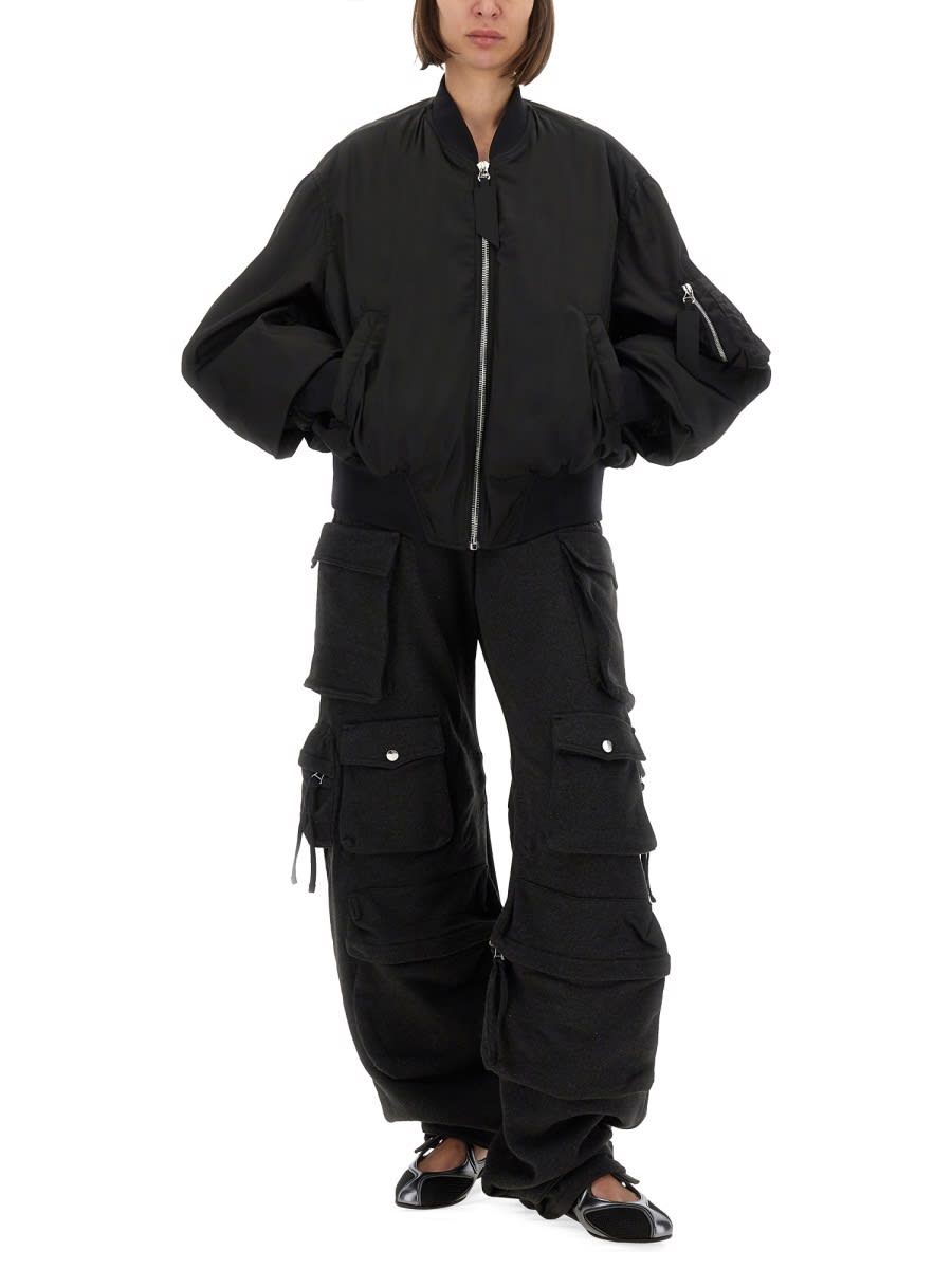 Attico Zip-up Bomber Jacket In Multi