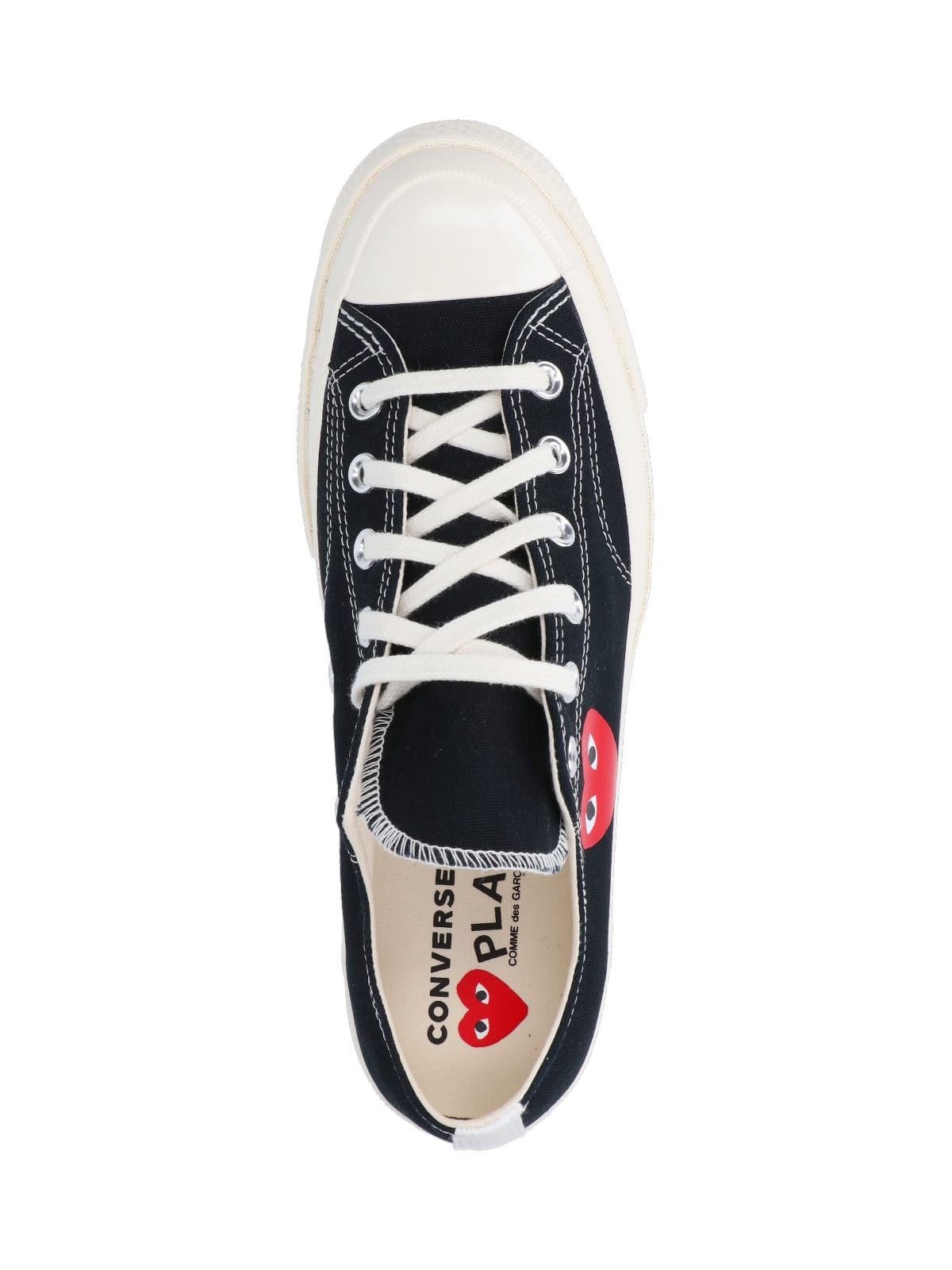Comme Des Garçons Play Converse Chuck 70 Low Sneakers In Black