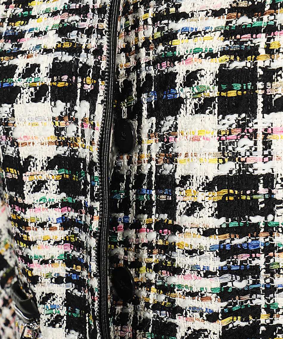 Shop Alexander Mcqueen Tweed Jacket In Multicolor