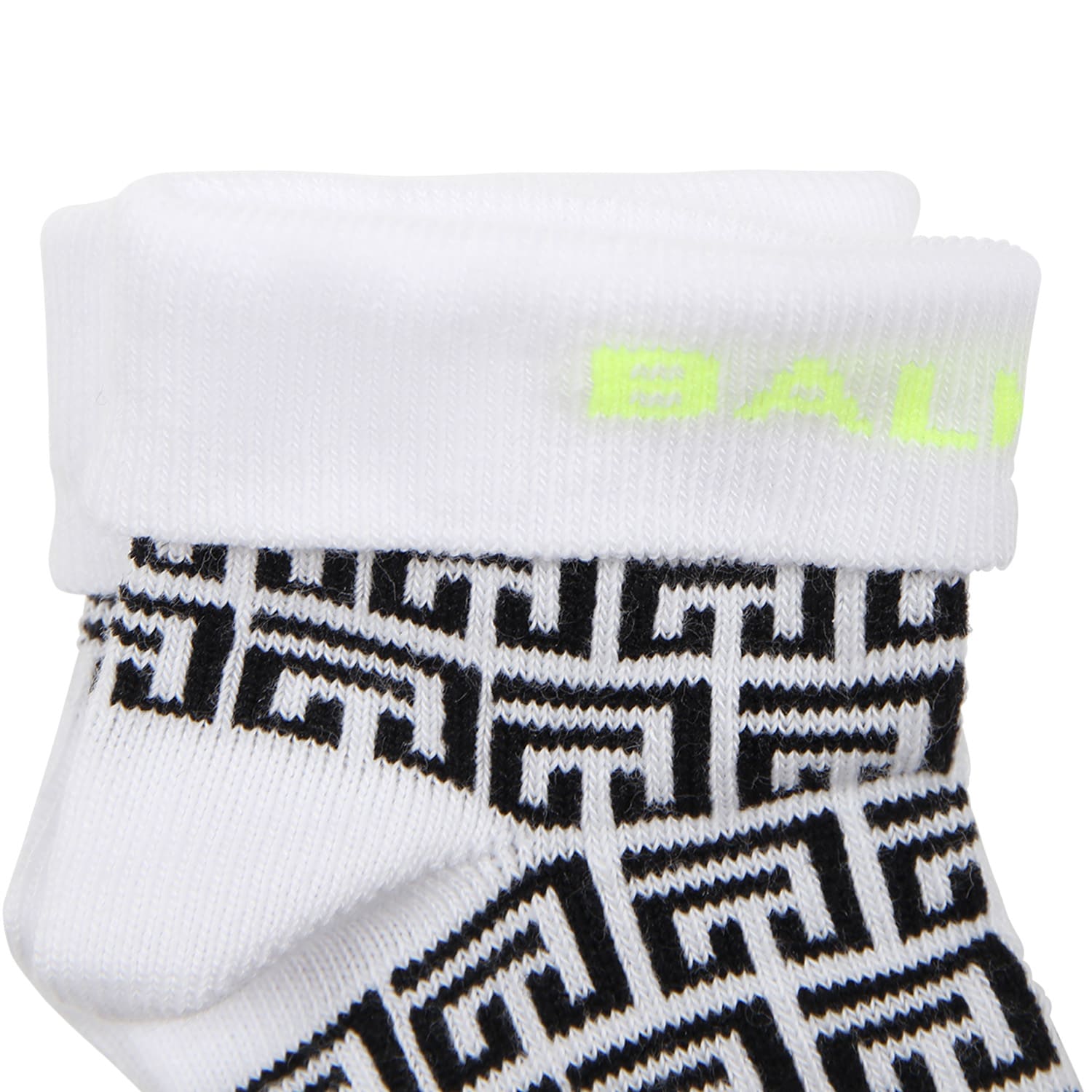 Shop Balmain Multicolored Socks For Baby Girl With Logo