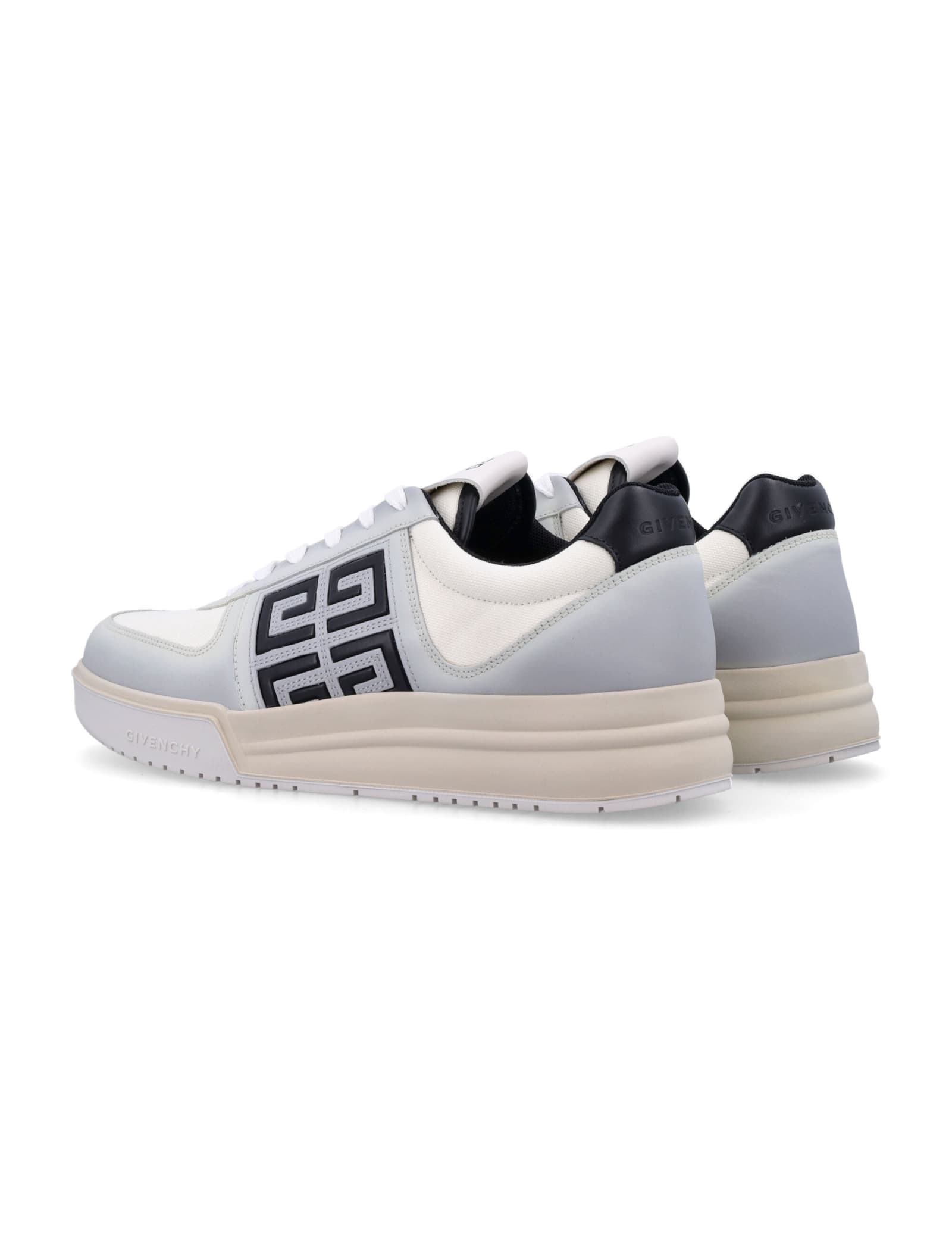 Shop Givenchy G4 Low-top Sneakers In White Black