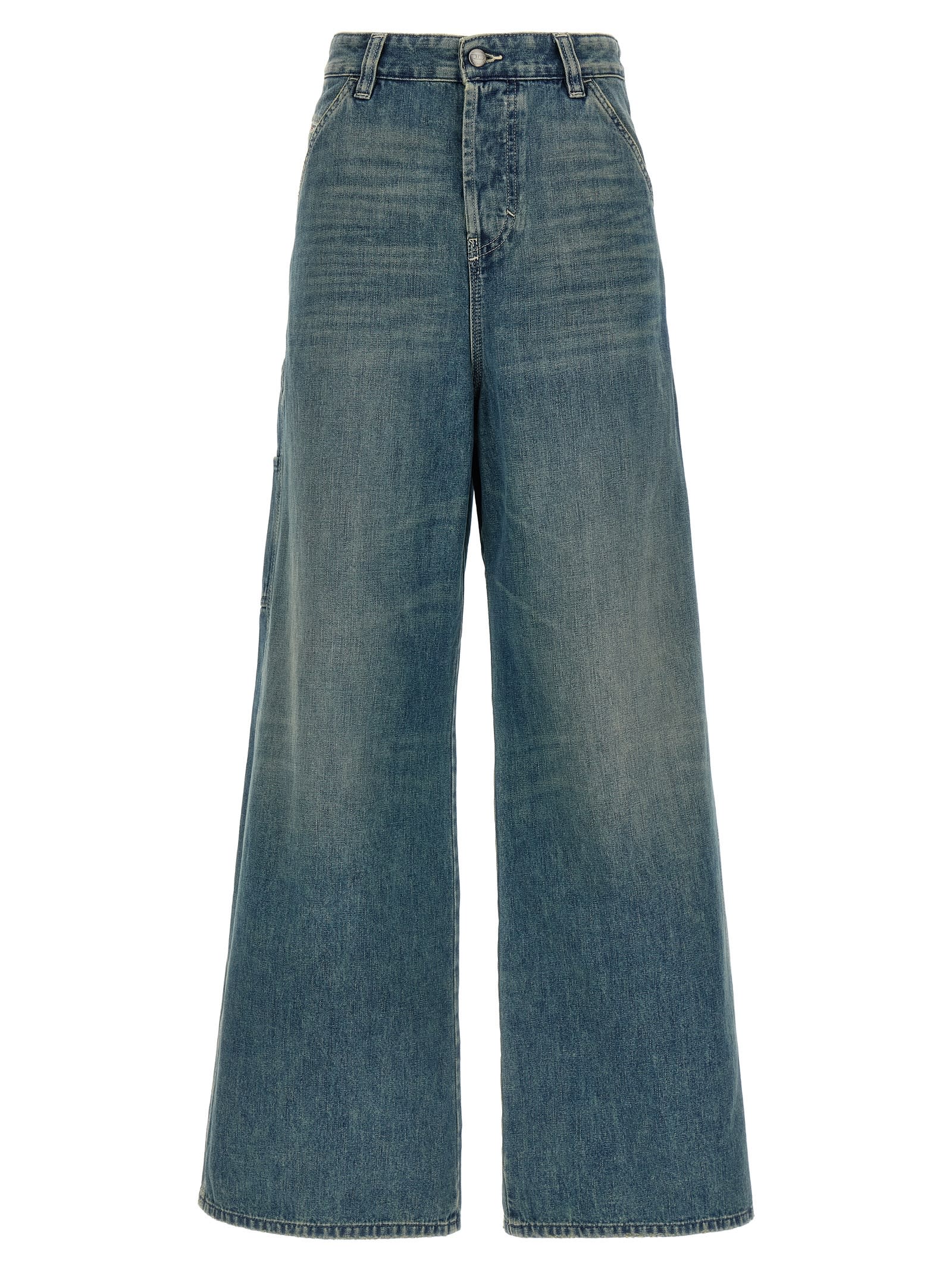 Diesel 'desire Wide Leg Jeans' In Blue