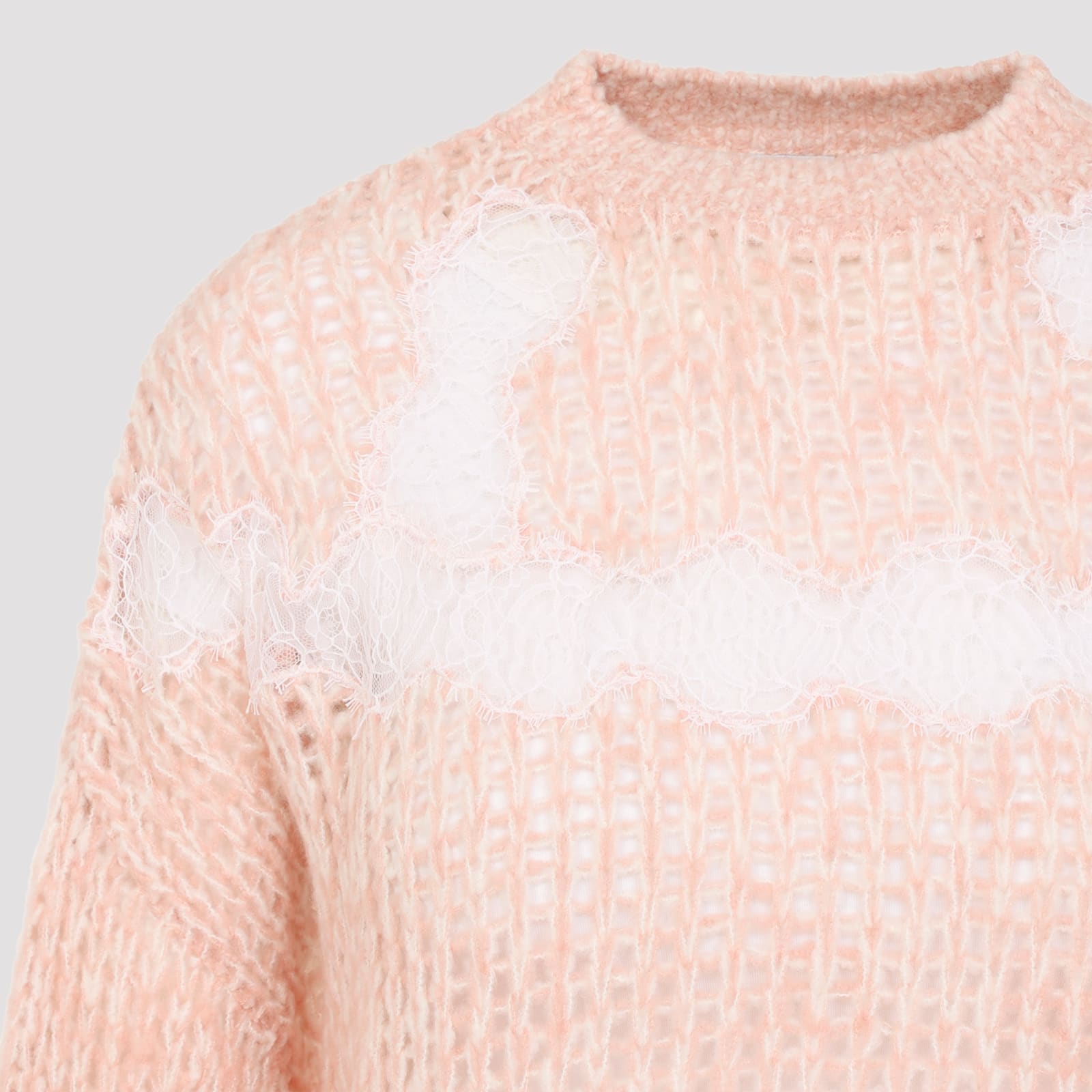 Giambattista Valli Wool Pullover Sweater In Pink